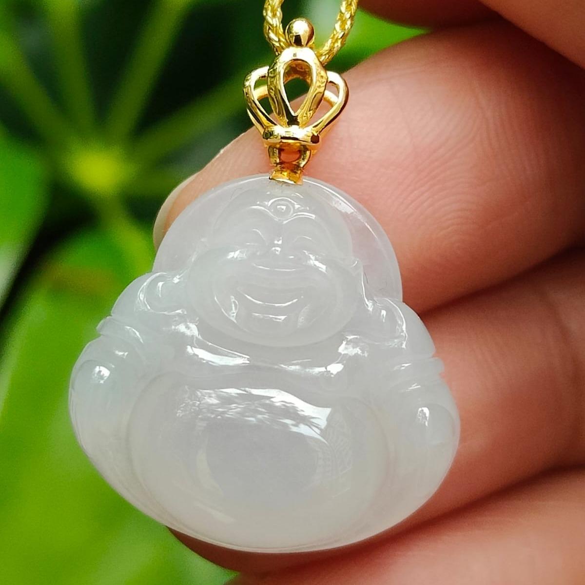 Urban Alchemist Jade Buddha Pendant (Sku: 18kp114) Yi Pin Qian Jadeites Jade Jewelry ~Your Precious Quintessential ~ Singapore