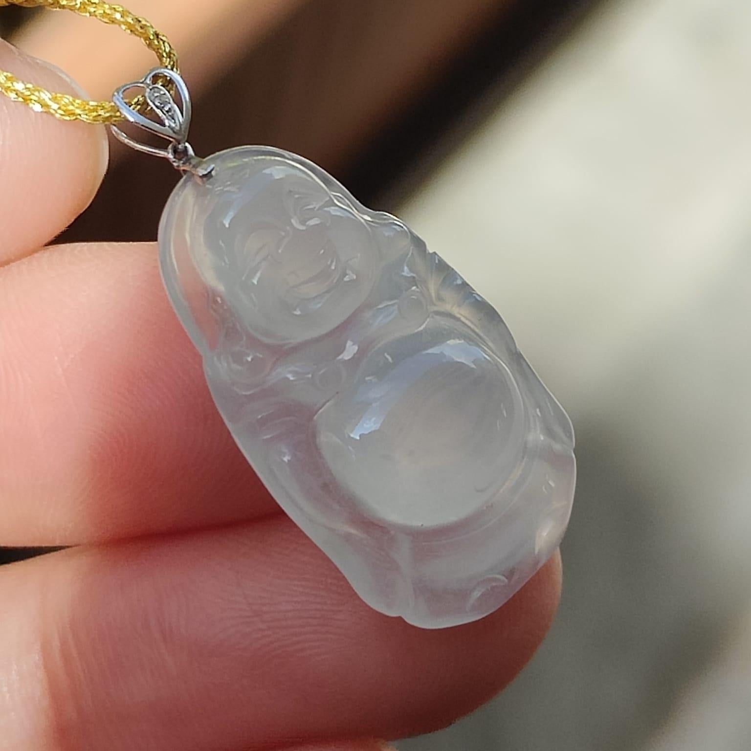 Icy Translucent Jadeite Pendant – Activate Career Luck 🌱🌀 (Wu Xing Energies) (Sku: 18kp121) Yi Pin Qian Jadeites Jade Jewelry ~Your Precious Quintessential ~ Singapore