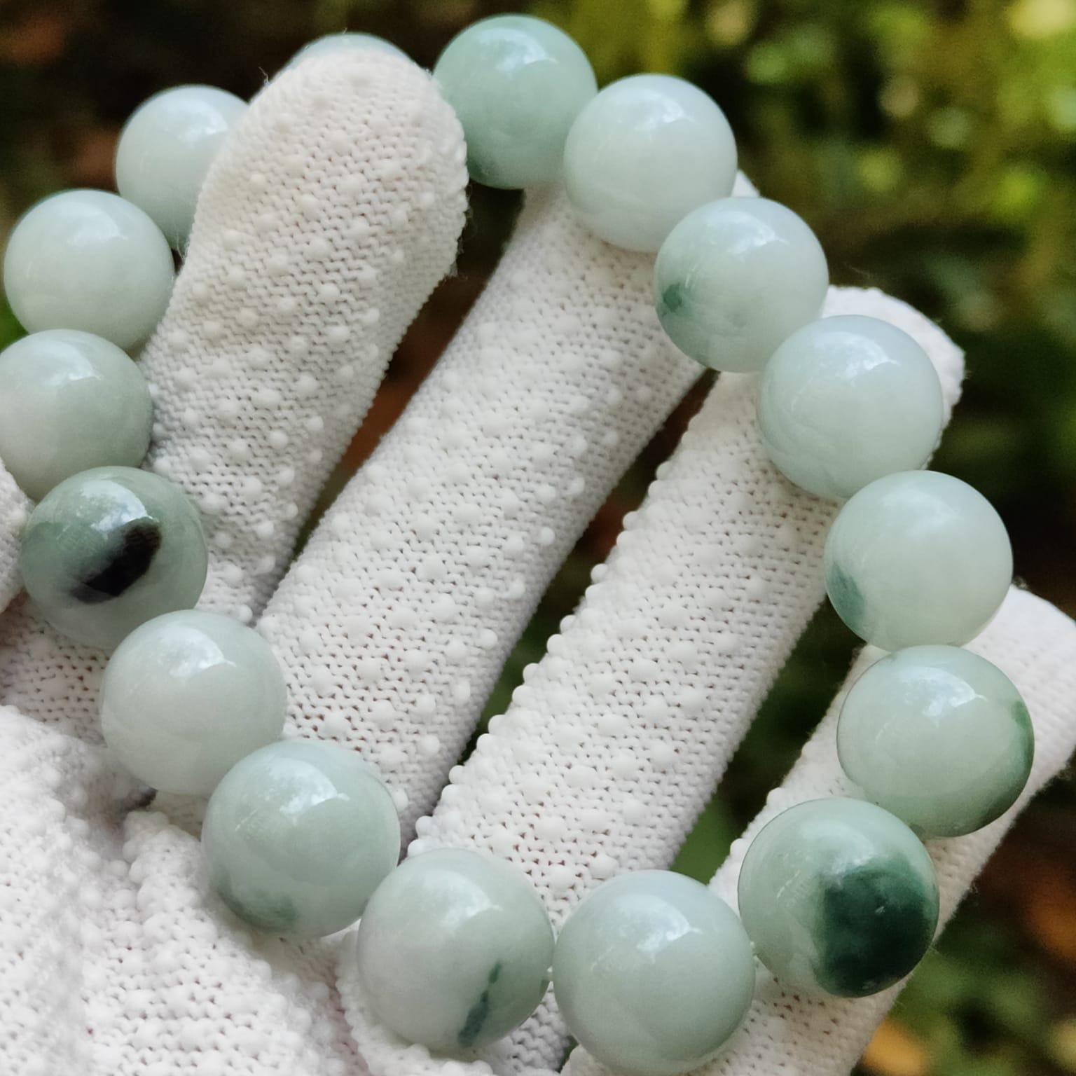Wood Element Jade Bracelet | Grounding Energy | Natural Type A Jadeite (Sku: bracelet51) Yi Pin Qian Jadeites Jade Jewelry ~Your Precious Quintessential ~ Singapore