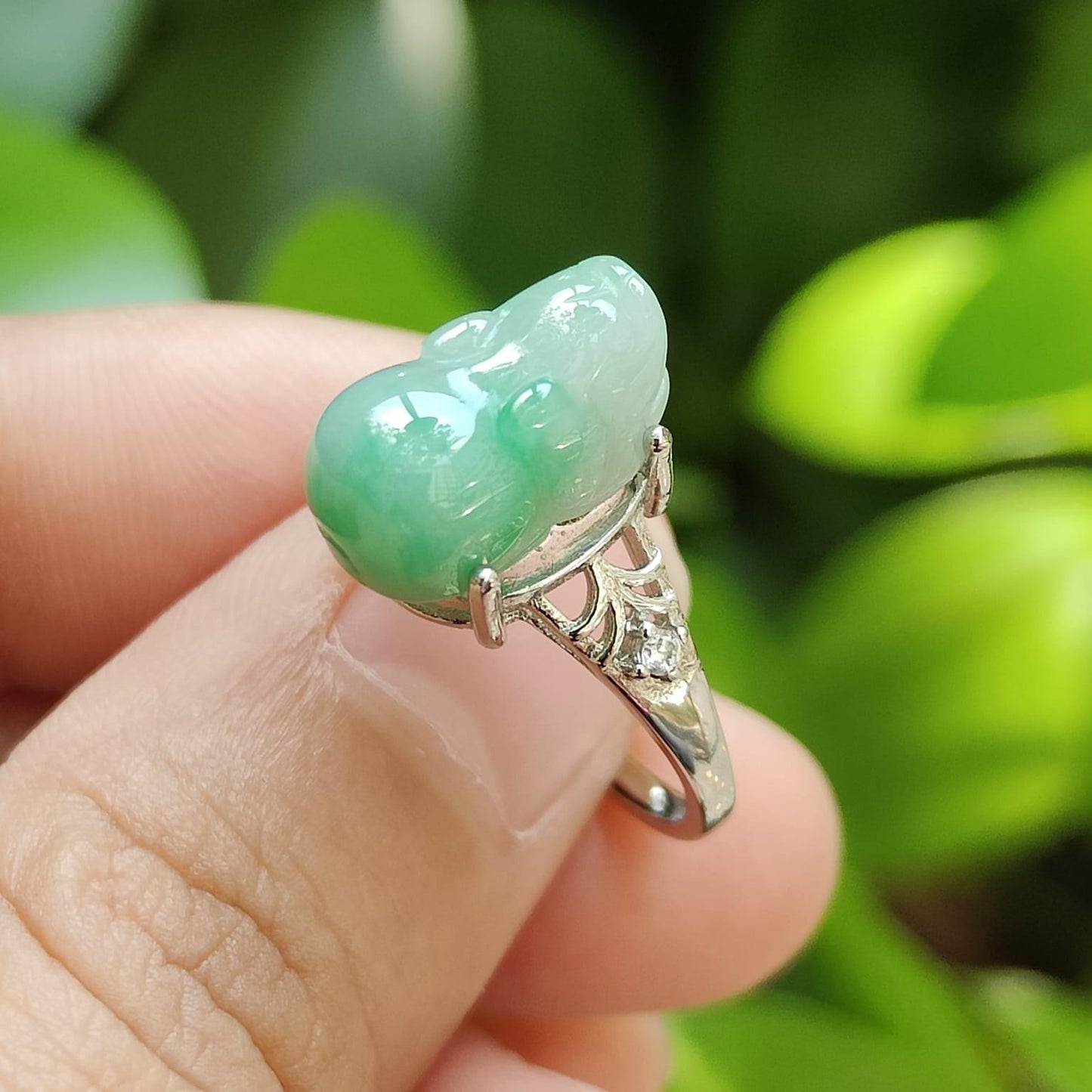 🌿 Elemental Harmony Ring - For All Seekers of Fortune 🌌 - (Sku: S925ring29) Yi Pin Qian Jadeites Jade Jewelry ~Your Precious Quintessential ~ Singapore