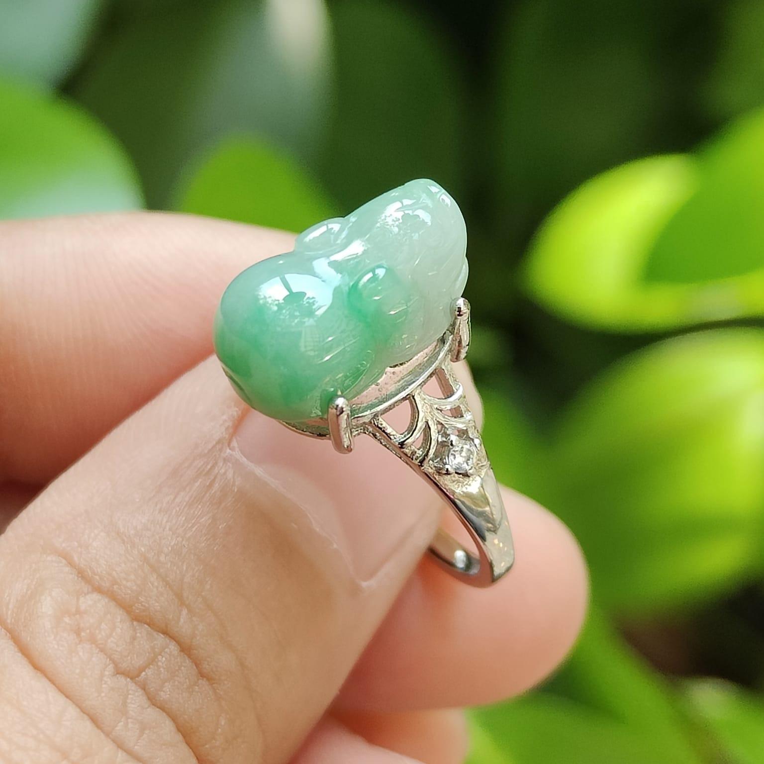 🌿 Elemental Harmony Ring - For All Seekers of Fortune 🌌 - (Sku: S925ring29) Yi Pin Qian Jadeites Jade Jewelry ~Your Precious Quintessential ~ Singapore