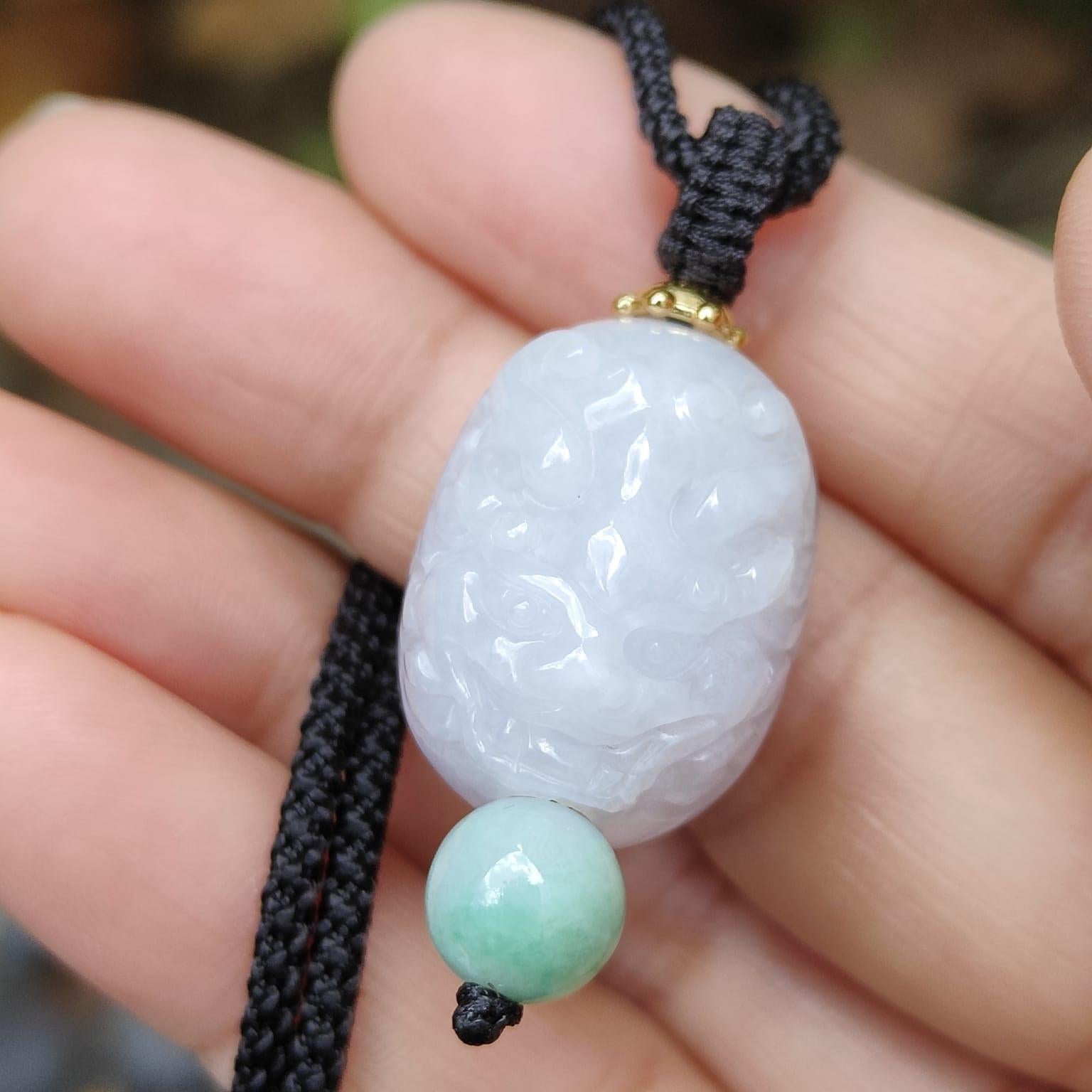 Fire Spirit Natural Type A Jadeite Pendant 🔥 - Light of Ambition (Sku: pendant429) Yi Pin Qian Jadeites Jade Jewelry ~Your Precious Quintessential ~ Singapore
