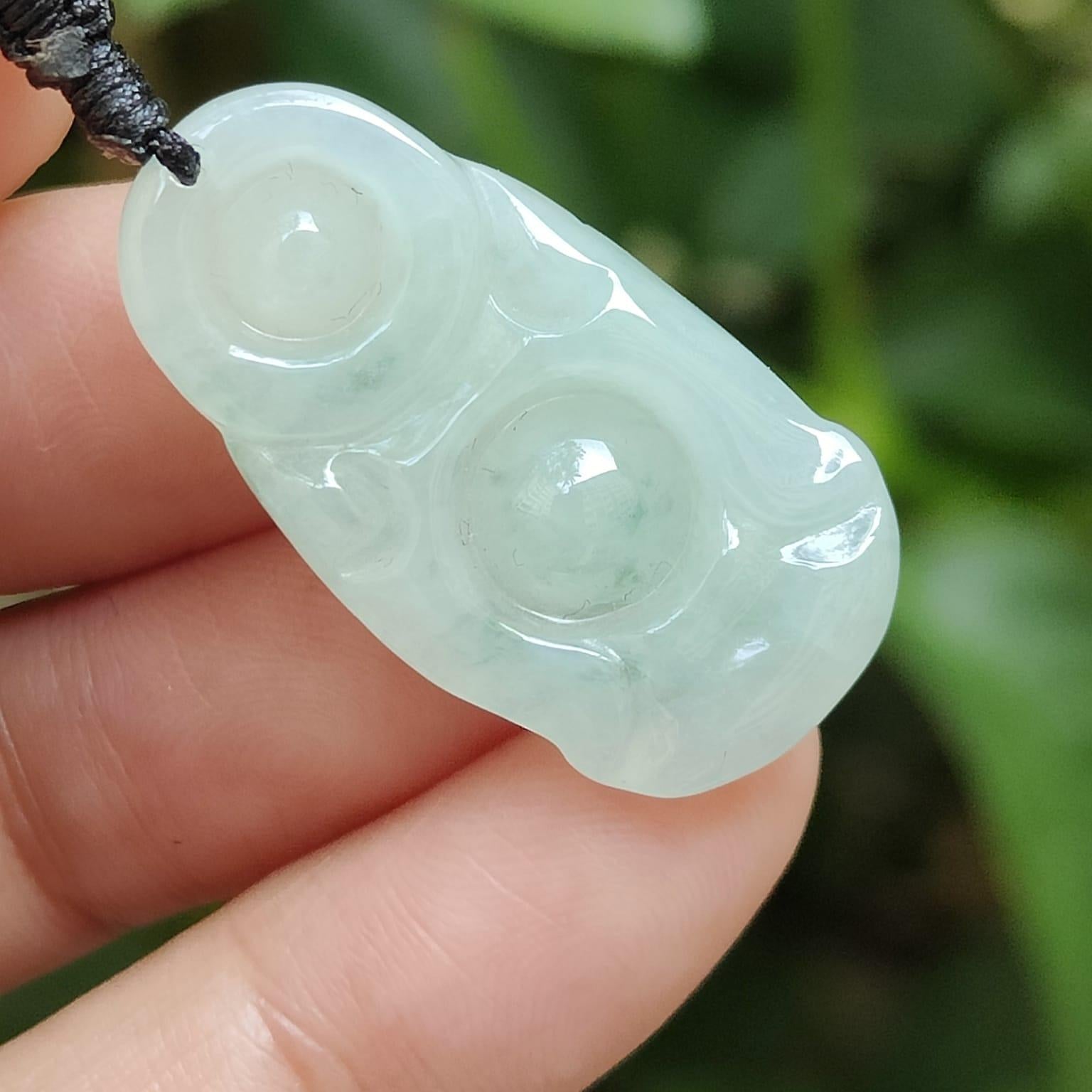 Wood Energy Buddha Pendant 🌱- Laughing Harmony (Sku: pendant431) Yi Pin Qian Jadeites Jade Jewelry ~Your Precious Quintessential ~ Singapore