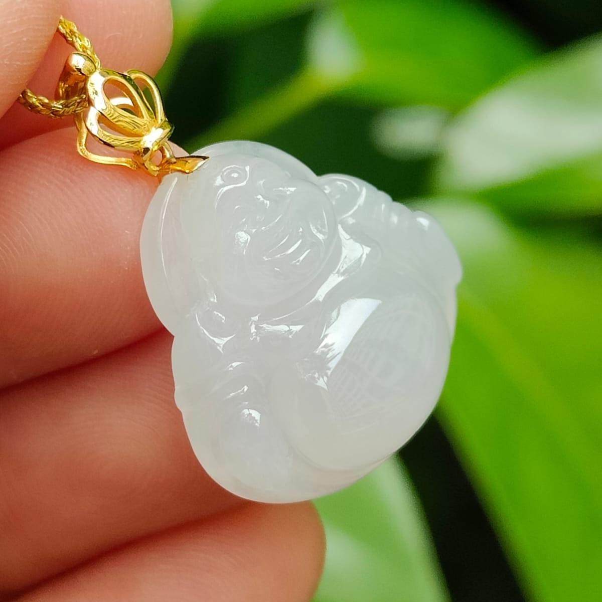 Urban Alchemist Jade Buddha Pendant (Sku: 18kp114) Yi Pin Qian Jadeites Jade Jewelry ~Your Precious Quintessential ~ Singapore