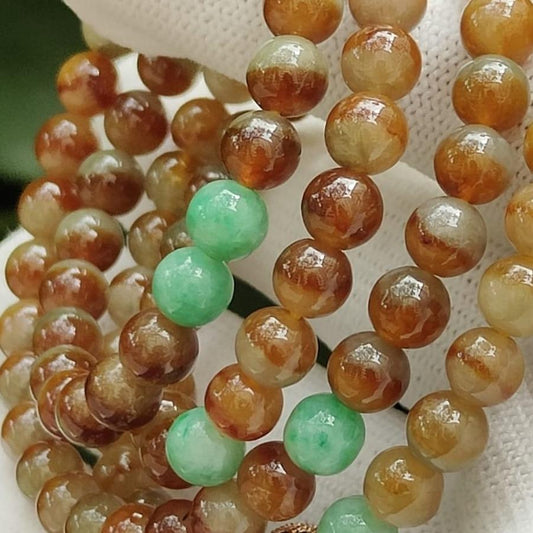 Earth Element Jadeite Galaxy 🪨- Natural Type A Necklace - Wealth Vortex (Sku: bracelet54) Yi Pin Qian Jadeites Jade Jewelry ~Your Precious Quintessential ~ Singapore