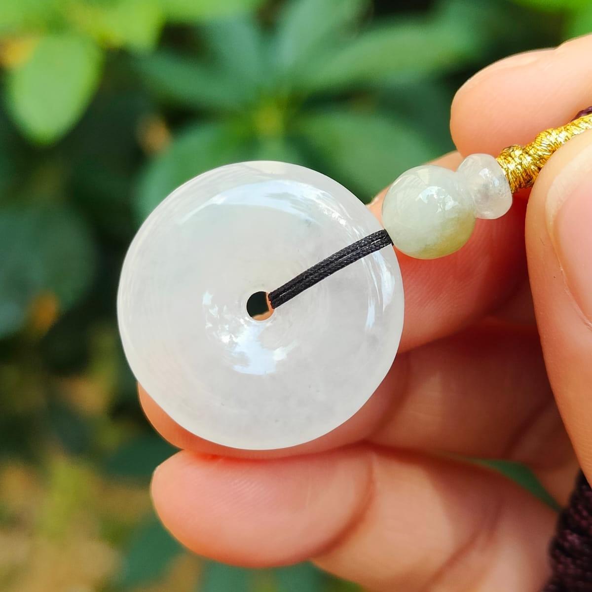 Harmony Circle Jade Pendant - Natural Type A Jadeite (Sku: pendant414) Yi Pin Qian Jadeites Jade Jewelry ~Your Precious Quintessential ~ Singapore
