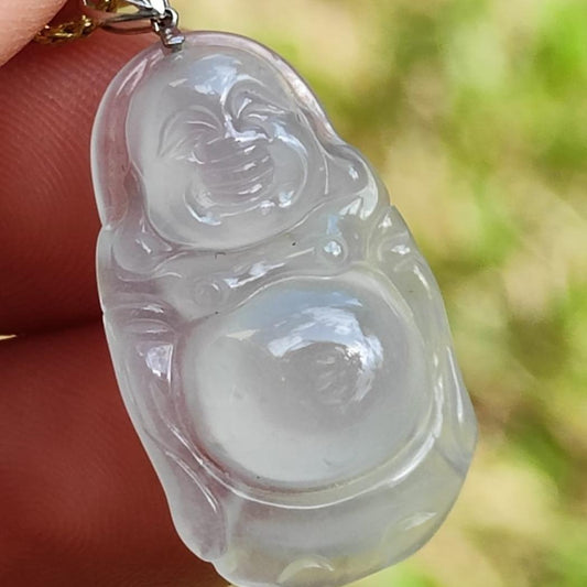Icy Translucent Jadeite Pendant – Activate Career Luck 🌱🌀 (Wu Xing Energies) (Sku: 18kp121) Yi Pin Qian Jadeites Jade Jewelry ~Your Precious Quintessential ~ Singapore