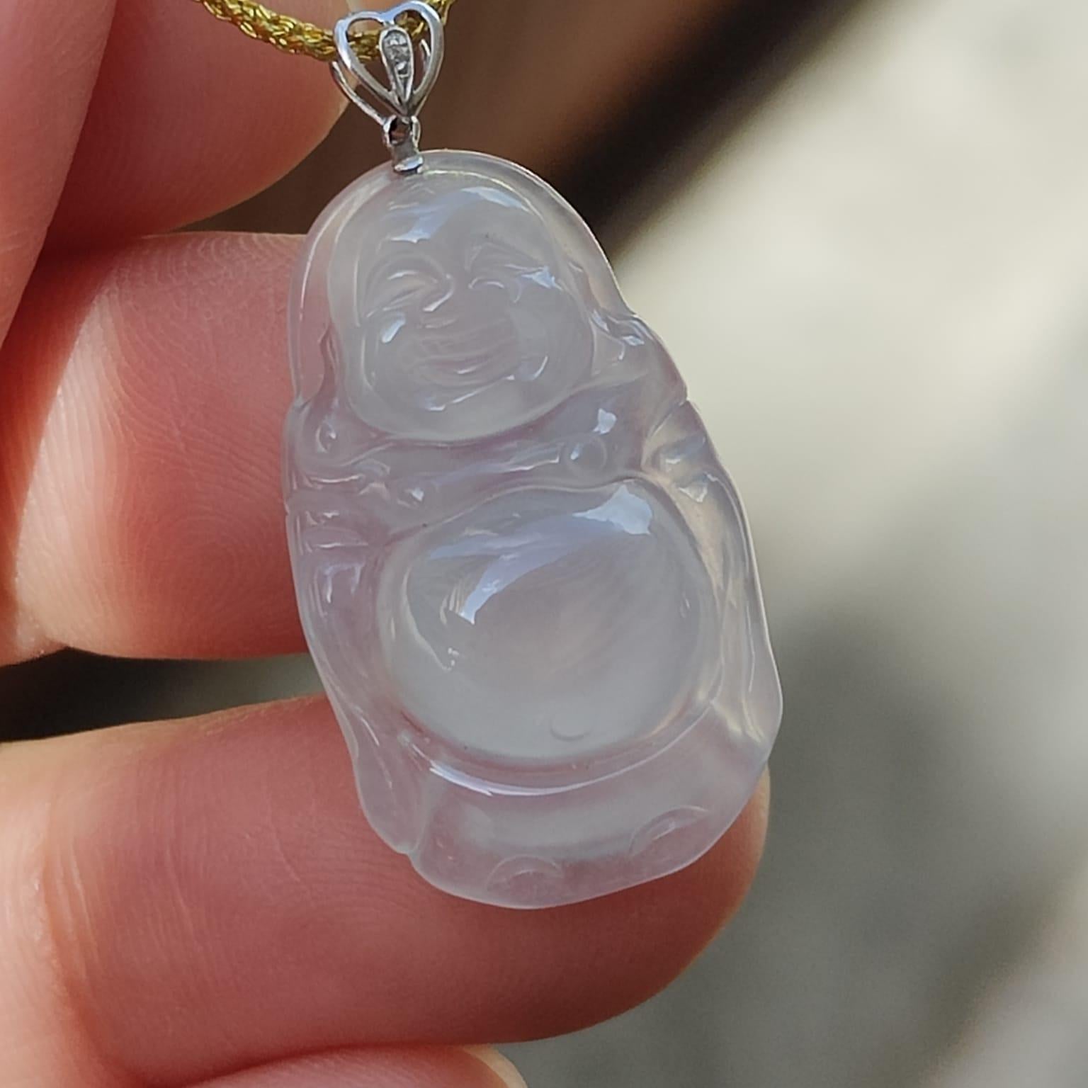 Icy Translucent Jadeite Pendant – Activate Career Luck 🌱🌀 (Wu Xing Energies) (Sku: 18kp121) Yi Pin Qian Jadeites Jade Jewelry ~Your Precious Quintessential ~ Singapore