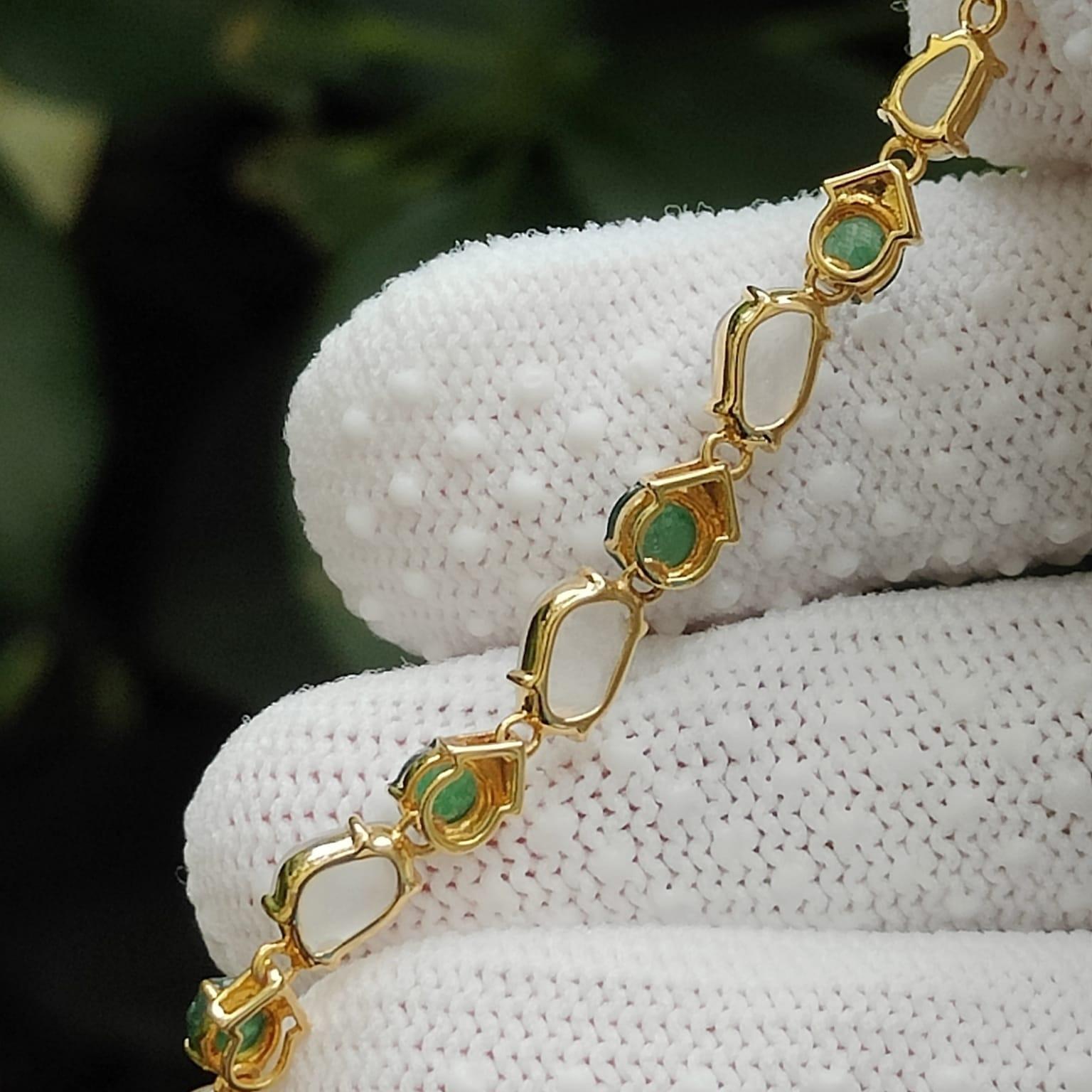 Liquid Jade Symphony - 18K Gold & Type A Jadeite Element Bracelet (Sku: 18kp112) Yi Pin Qian Jadeites Jade Jewelry ~Your Precious Quintessential ~ Singapore