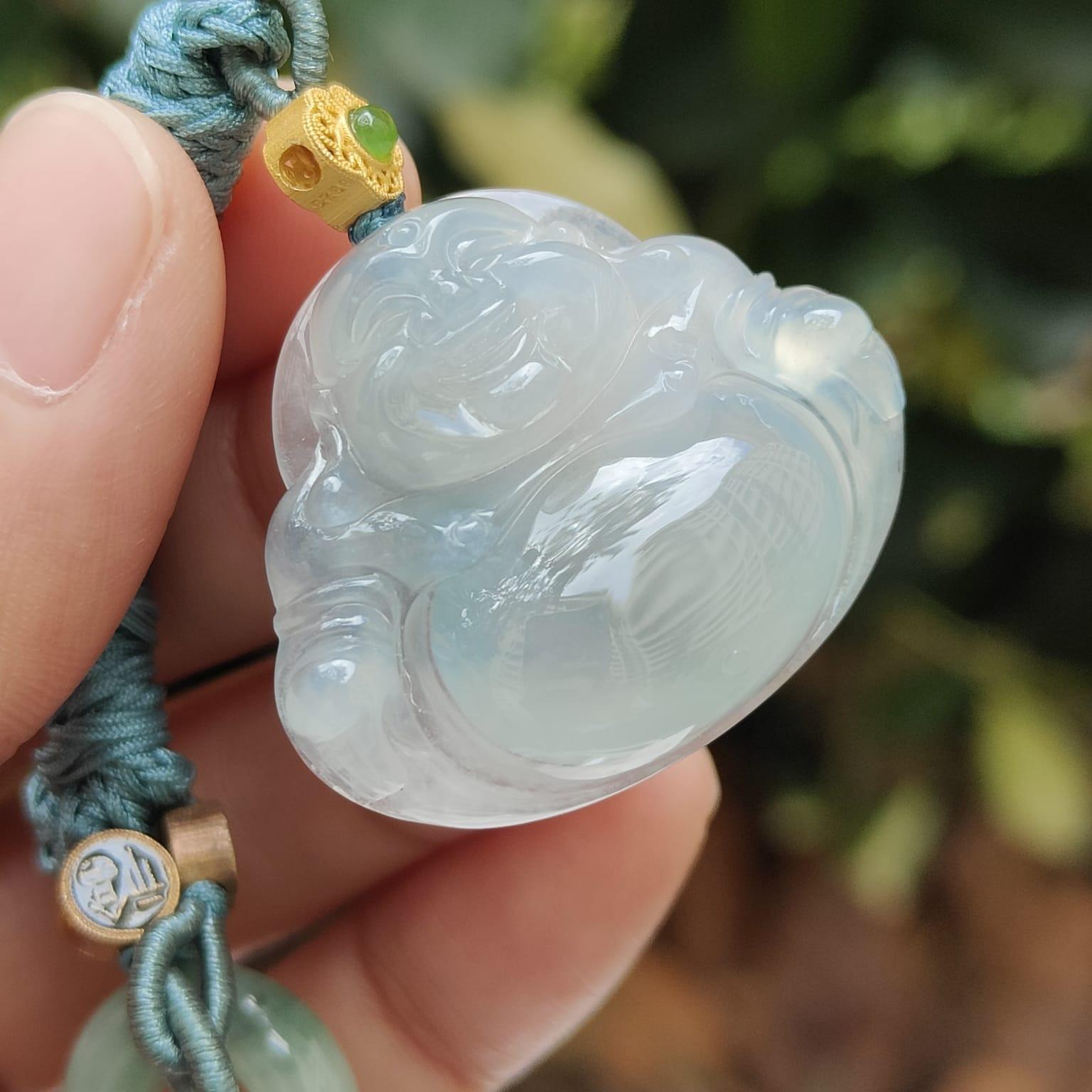 Water Essence Jade Buddha 💧- Financial Fluidity (Sku: pendant435) Yi Pin Qian Jadeites Jade Jewelry ~Your Precious Quintessential ~ Singapore
