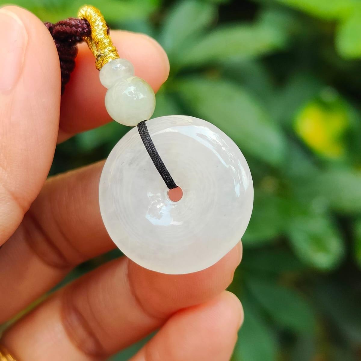 Harmony Circle Jade Pendant - Natural Type A Jadeite (Sku: pendant414) Yi Pin Qian Jadeites Jade Jewelry ~Your Precious Quintessential ~ Singapore