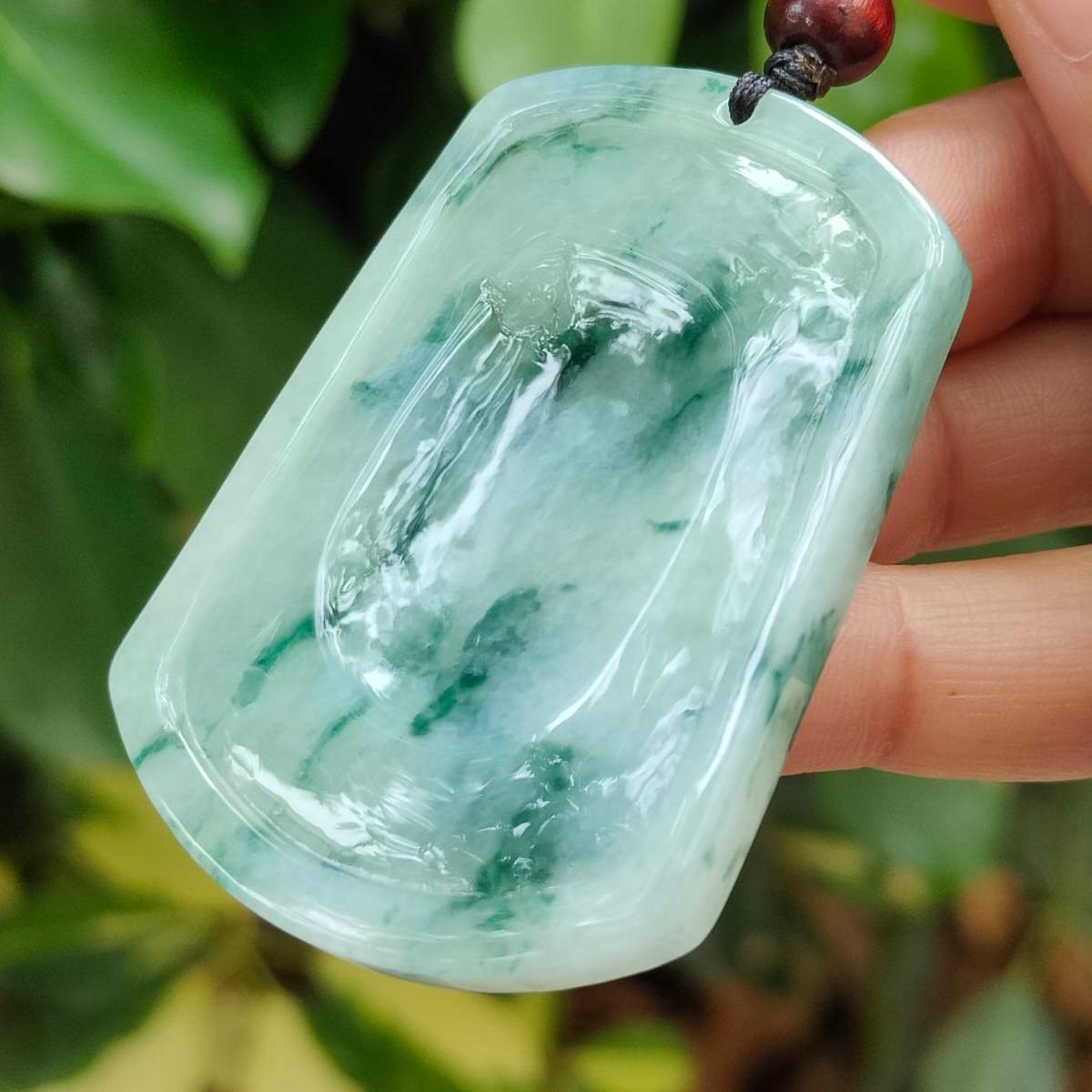 Hydraulic Sovereign Pixiu Talisman - Type A Natura Jadeite Pendant (Sku: pendant416) Yi Pin Qian Jadeites Jade Jewelry ~Your Precious Quintessential ~ Singapore