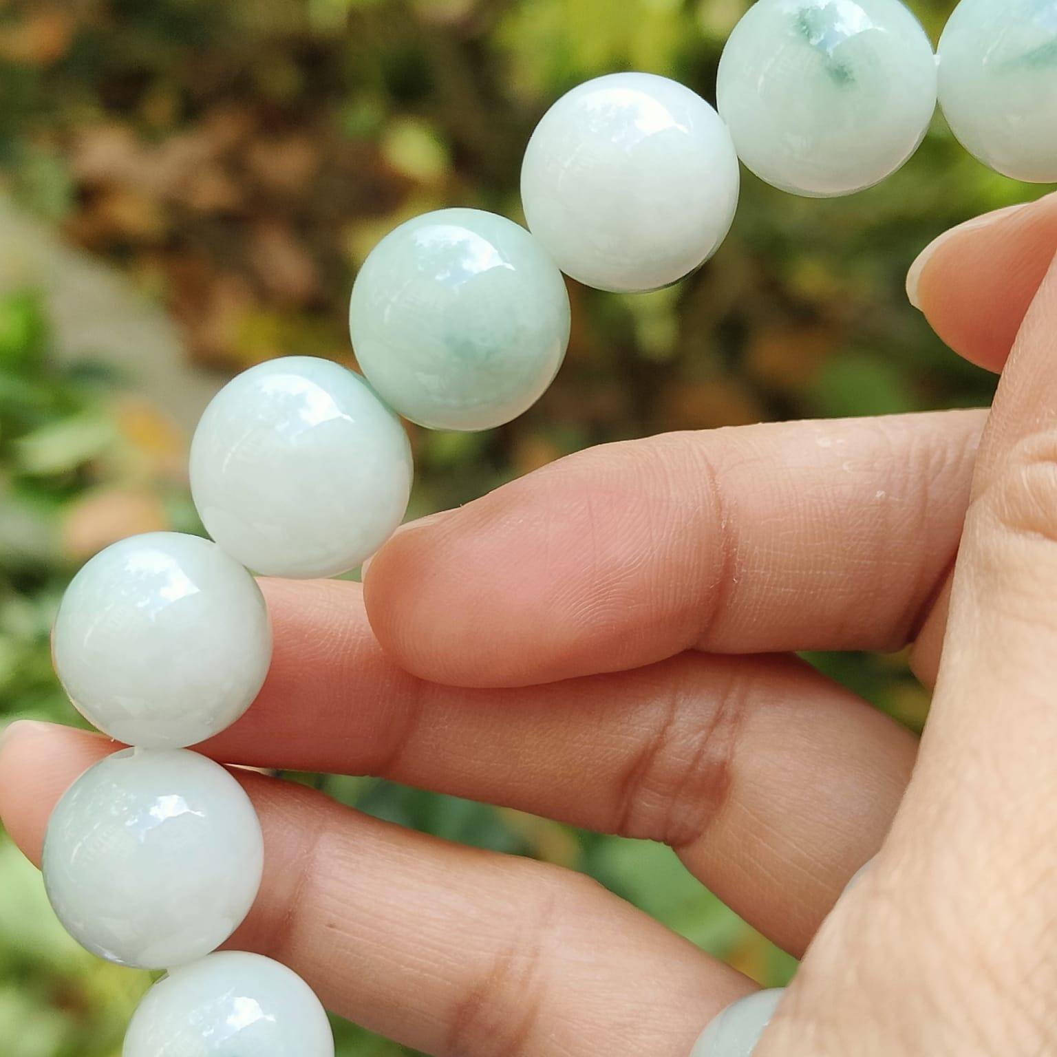 Wood Element Jade Bracelet | Grounding Energy | Natural Type A Jadeite (Sku: bracelet51) Yi Pin Qian Jadeites Jade Jewelry ~Your Precious Quintessential ~ Singapore