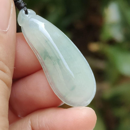 Water Essence Jade Pendant 💧- Fluid Prosperity (Sku: pendant432) Yi Pin Qian Jadeites Jade Jewelry ~Your Precious Quintessential ~ Singapore