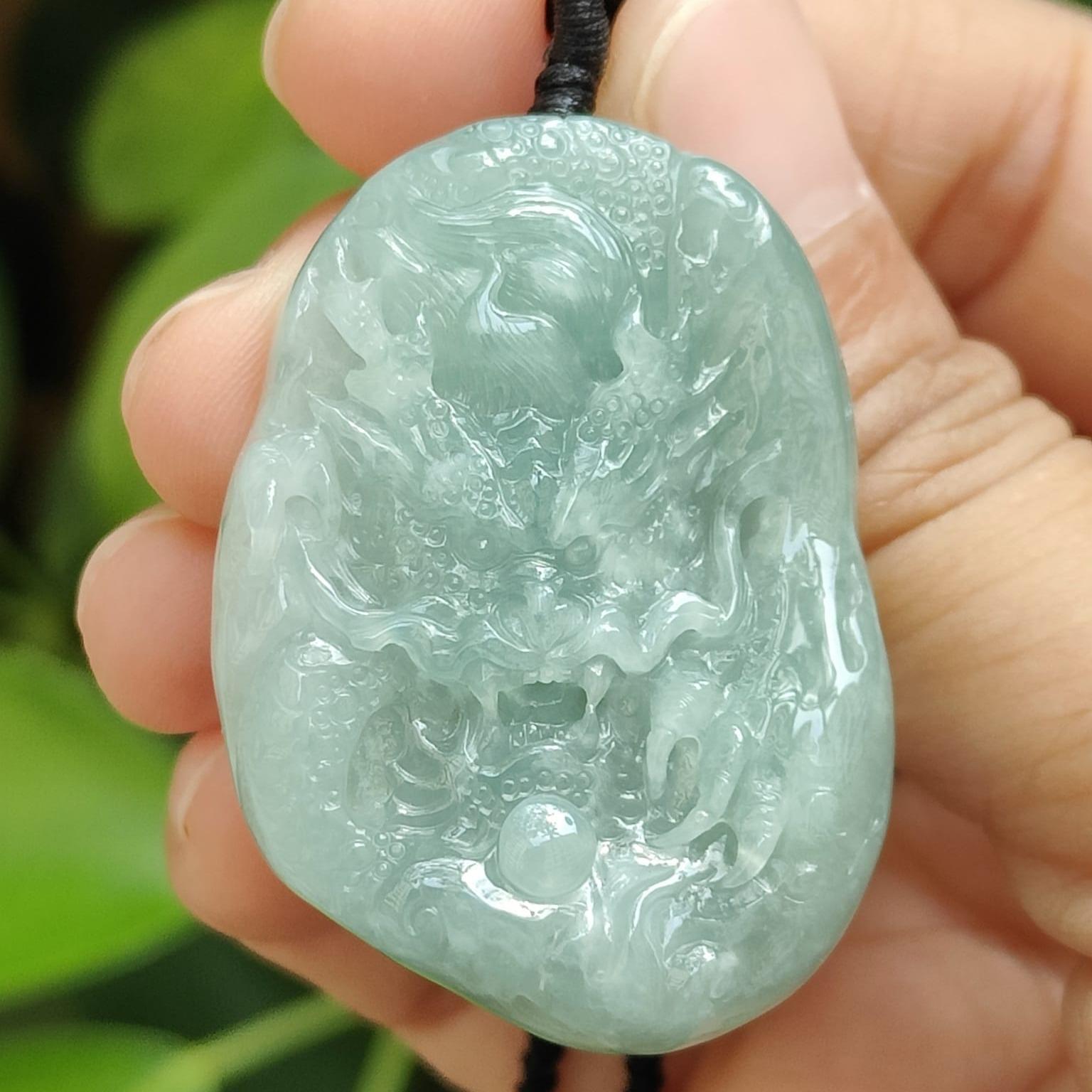 "MRT Dragon" Natural Jade Guardian Pendant (Sku: pendant418) Yi Pin Qian Jadeites Jade Jewelry ~Your Precious Quintessential ~ Singapore