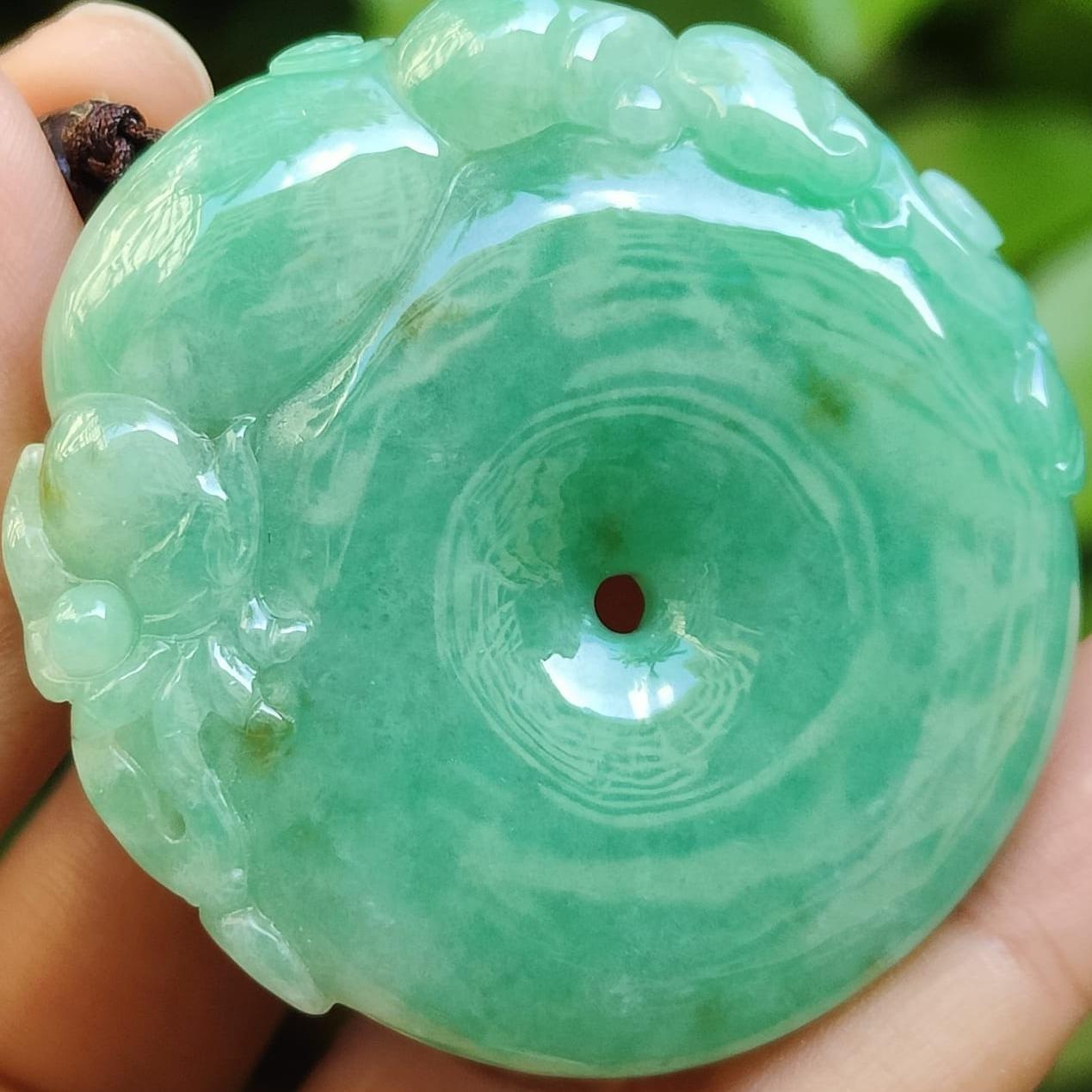 Mythic Golden Toads Jadeite Pendant – Five Elements Prosperity, Museum-Grade Carving, Certified Type A (Sku: pendant403) Yi Pin Qian Jadeites Jade Jewelry ~Your Precious Quintessential ~ Singapore