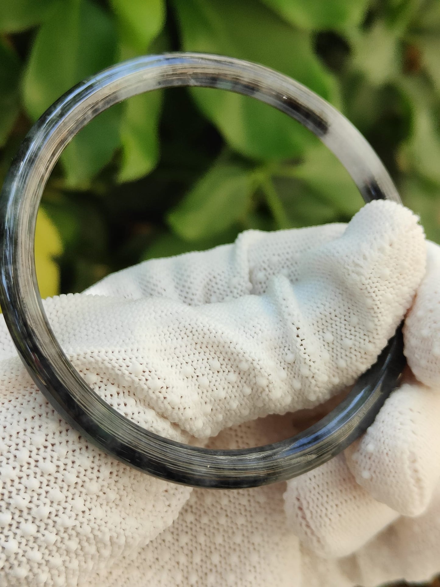 59mm Black Jadeite Bangle – Perfect Circle of Harmony & Strength (bangle30) Yi Pin Qian Jadeites Jade Jewelry ~Your Precious Quintessential ~ Singapore