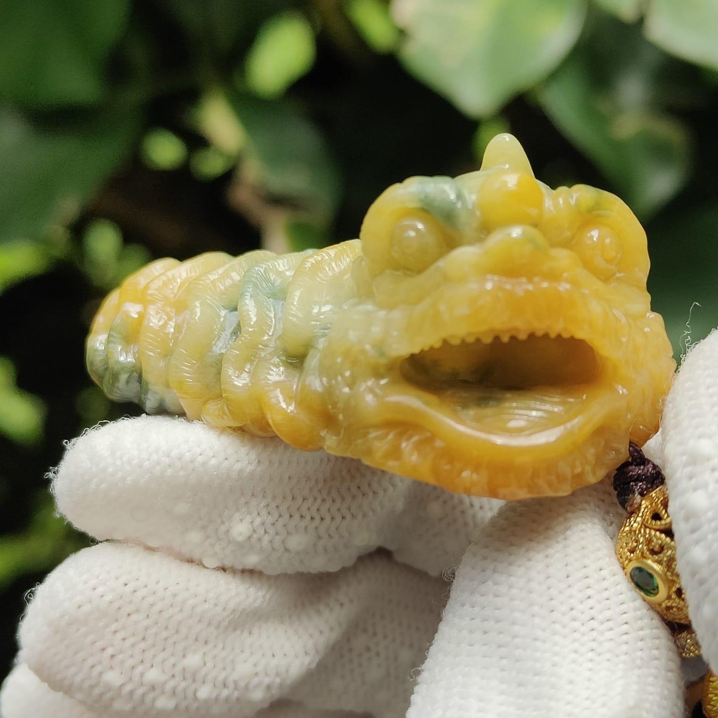 🔥 Natural Type A Jadeite Awakening Lion Pendant 🌱🪨 – Decision-Making Energy & Wealth Attraction (Sku: pendant452)