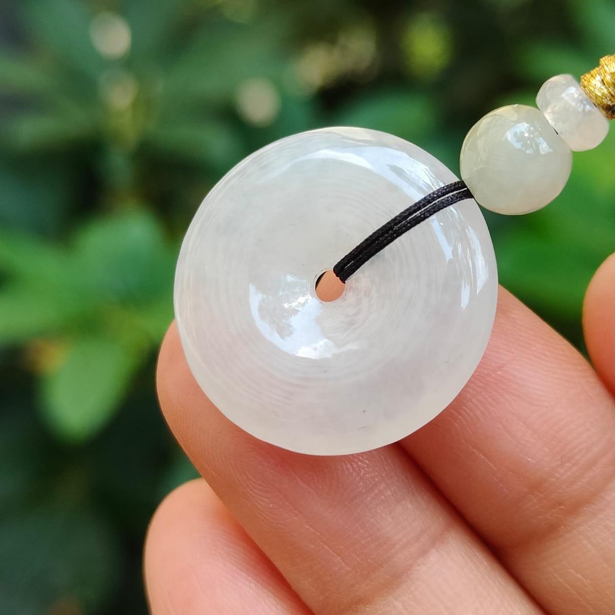 Harmony Circle Jade Pendant - Natural Type A Jadeite (Sku: pendant414) Yi Pin Qian Jadeites Jade Jewelry ~Your Precious Quintessential ~ Singapore