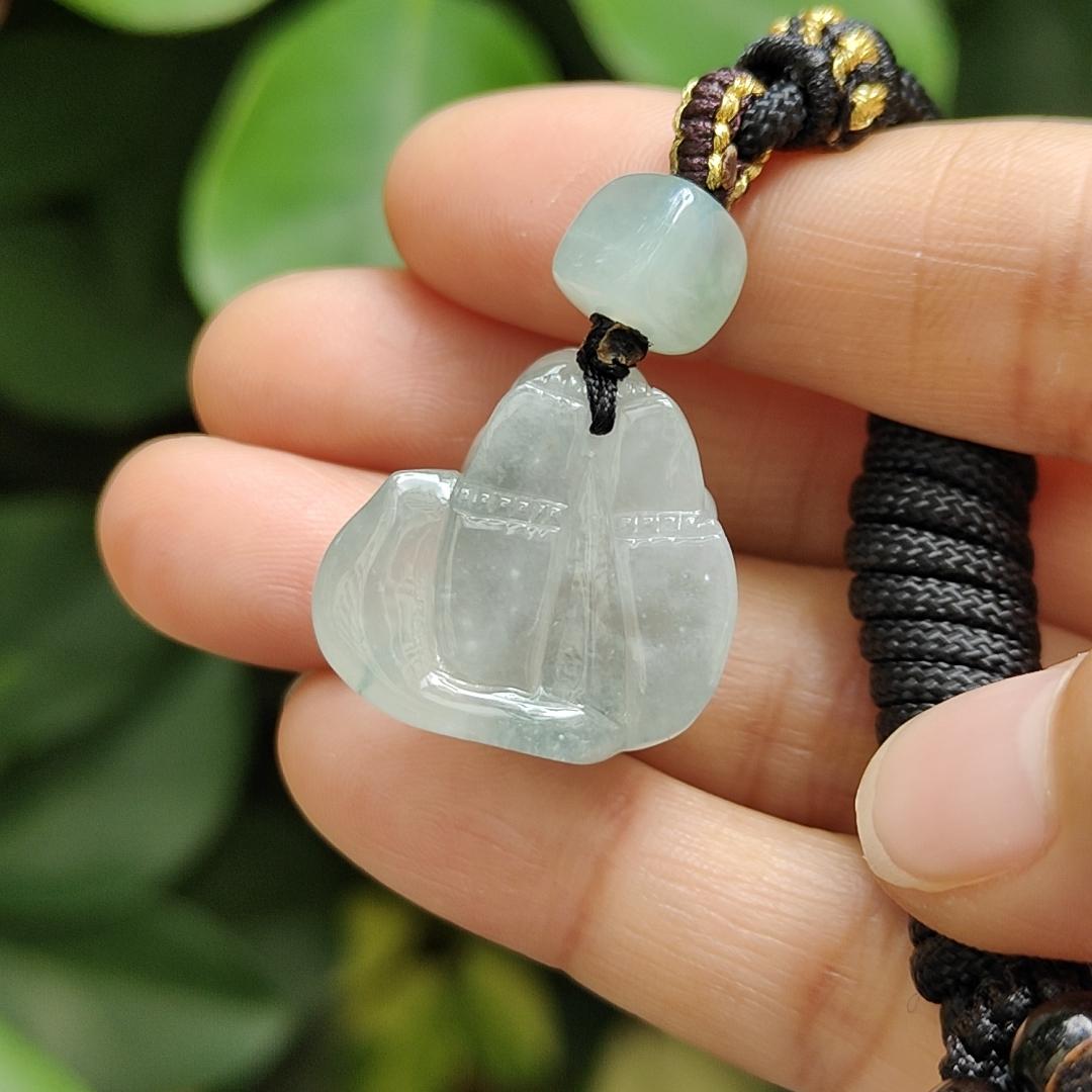 High Quality Light Green Hue with Green Patches Natural Type A Jadeite Jade crafted as Squirrel as Pendant, certificate weighs 11.1 grams, measurement 22.7 * 22.8 * 14 mm (pendant298) Yi Pin Qian Jadeites Jade Jewelry ~Your Precious Quintessential ~ Singapore