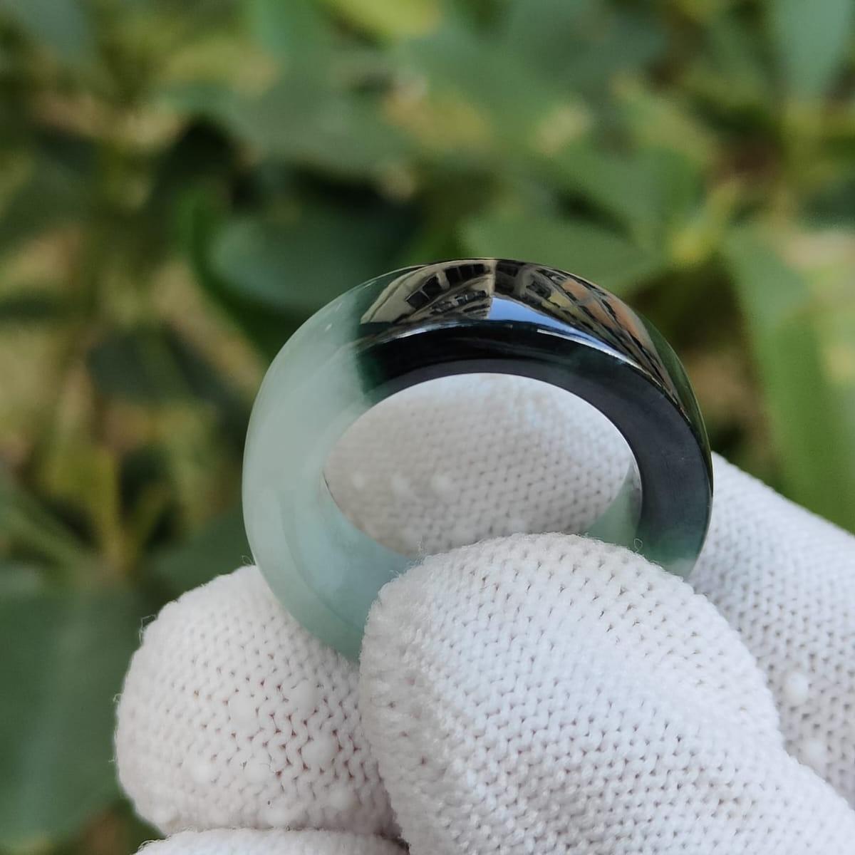🌊⛰ Depth Dancer Ring - Water's Strategy, Earth's Resolve (Sku: ring18) Yi Pin Qian Jadeites Jade Jewelry ~Your Precious Quintessential ~ Singapore