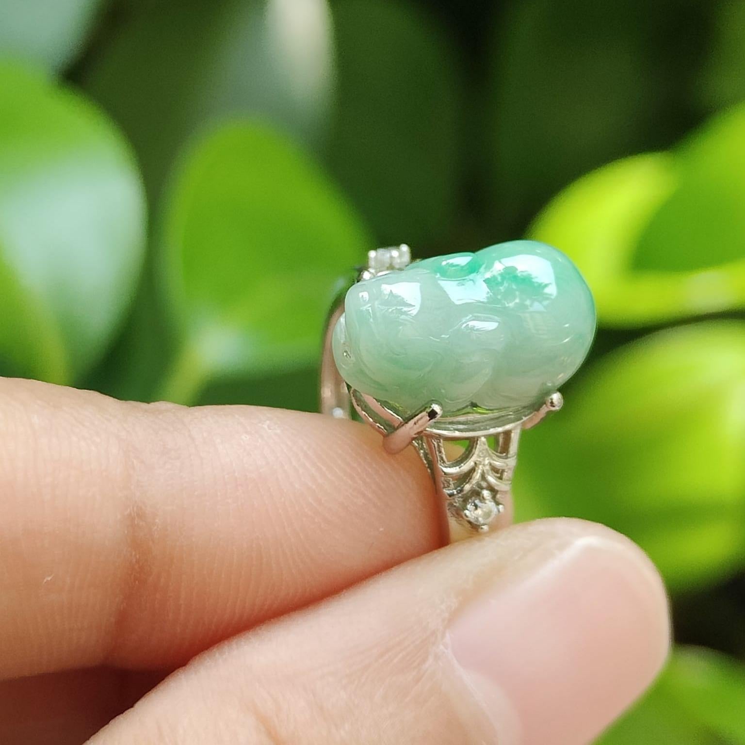 🌿 Elemental Harmony Ring - For All Seekers of Fortune 🌌 - (Sku: S925ring29) Yi Pin Qian Jadeites Jade Jewelry ~Your Precious Quintessential ~ Singapore