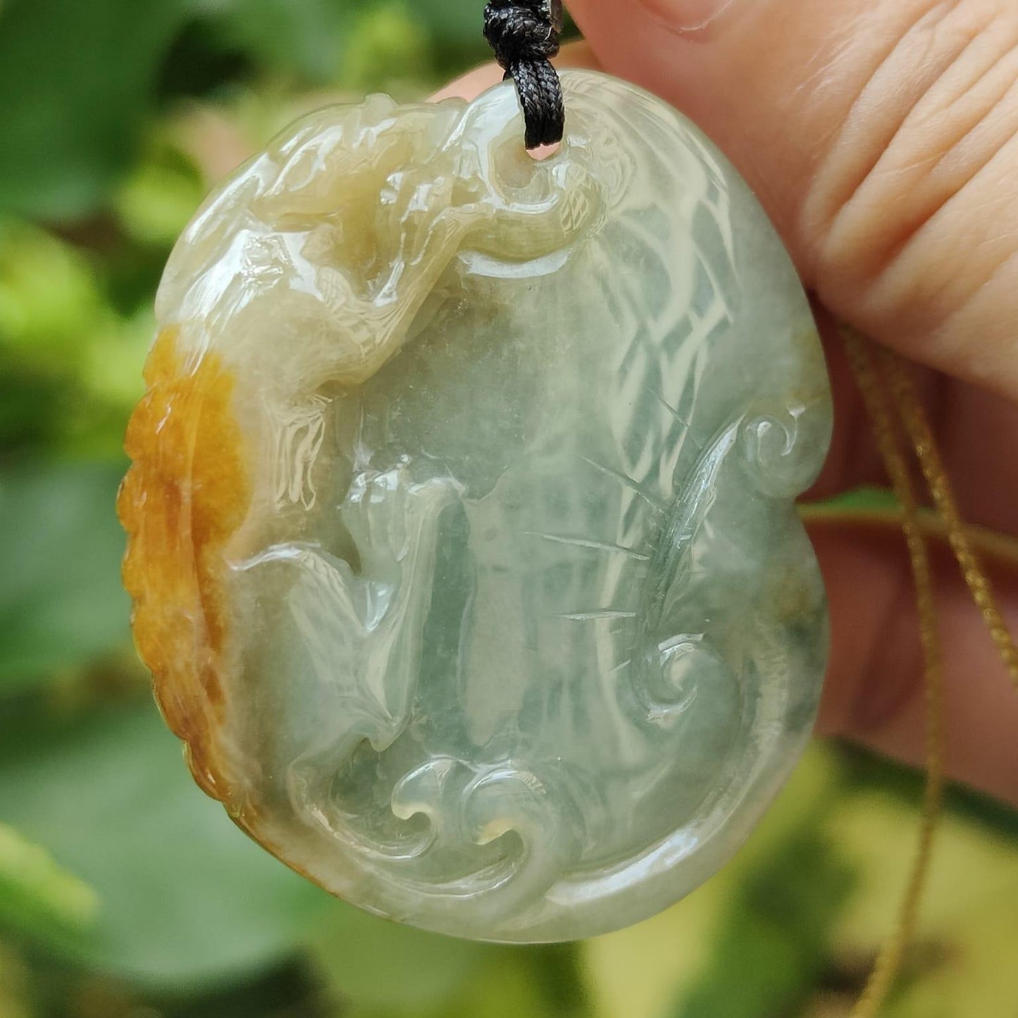 🌱🔥 Natural Type A Jadeite Pixiu Pendant – Wealth Magnet + Career Luck (Sku: pendant445)
