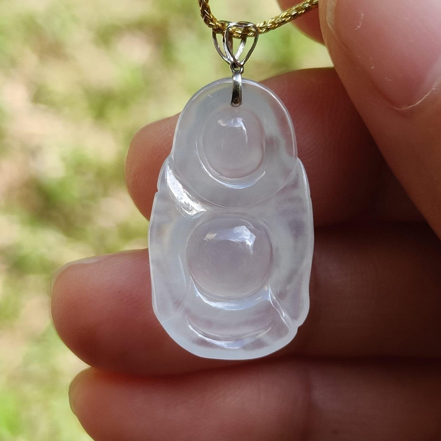 Icy Translucent Jadeite Pendant – Activate Career Luck 🌱🌀 (Wu Xing Energies) (Sku: 18kp121) Yi Pin Qian Jadeites Jade Jewelry ~Your Precious Quintessential ~ Singapore