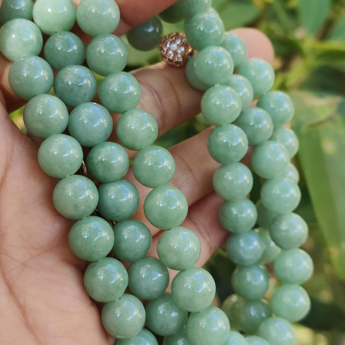 Wood Element Natural Jade Necklace 🌱- Balancing Energy Beads (Sku: bracelet52) Yi Pin Qian Jadeites Jade Jewelry ~Your Precious Quintessential ~ Singapore