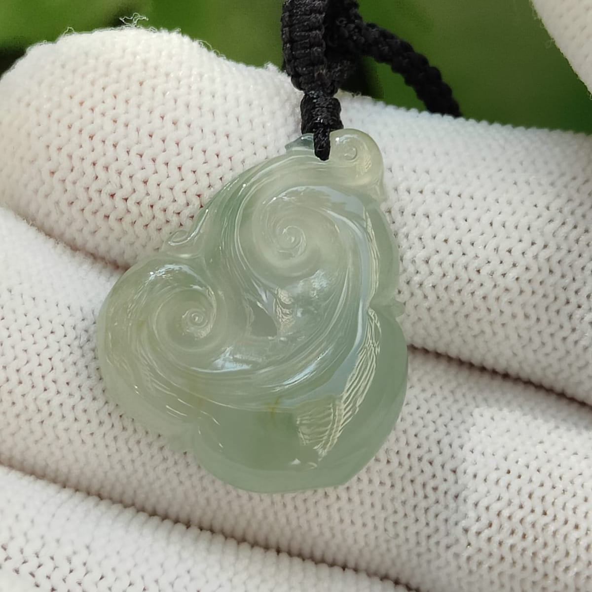 Harmony Ruyi Pendant – Five Elements Balance in Icy Jadeite (Certified GD2107H000979 - Sku: pendant408) Yi Pin Qian Jadeites Jade Jewelry ~Your Precious Quintessential ~ Singapore