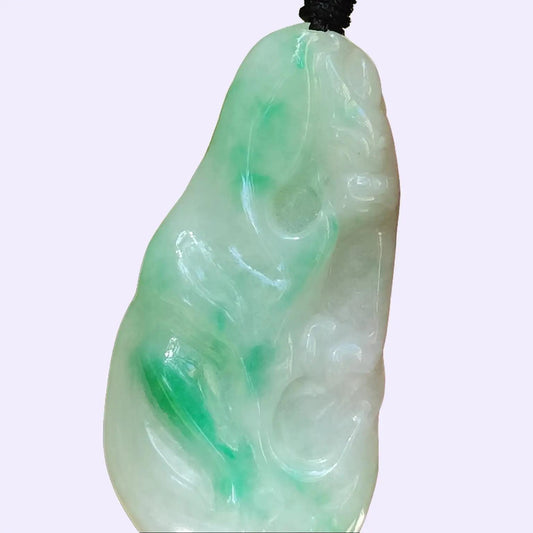 Dragon of the Depths Jadeite Pendant – Five Elements Energy, Certified Legacy Piece (Sku: pendant404) Yi Pin Qian Jadeites Jade Jewelry ~Your Precious Quintessential ~ Singapore