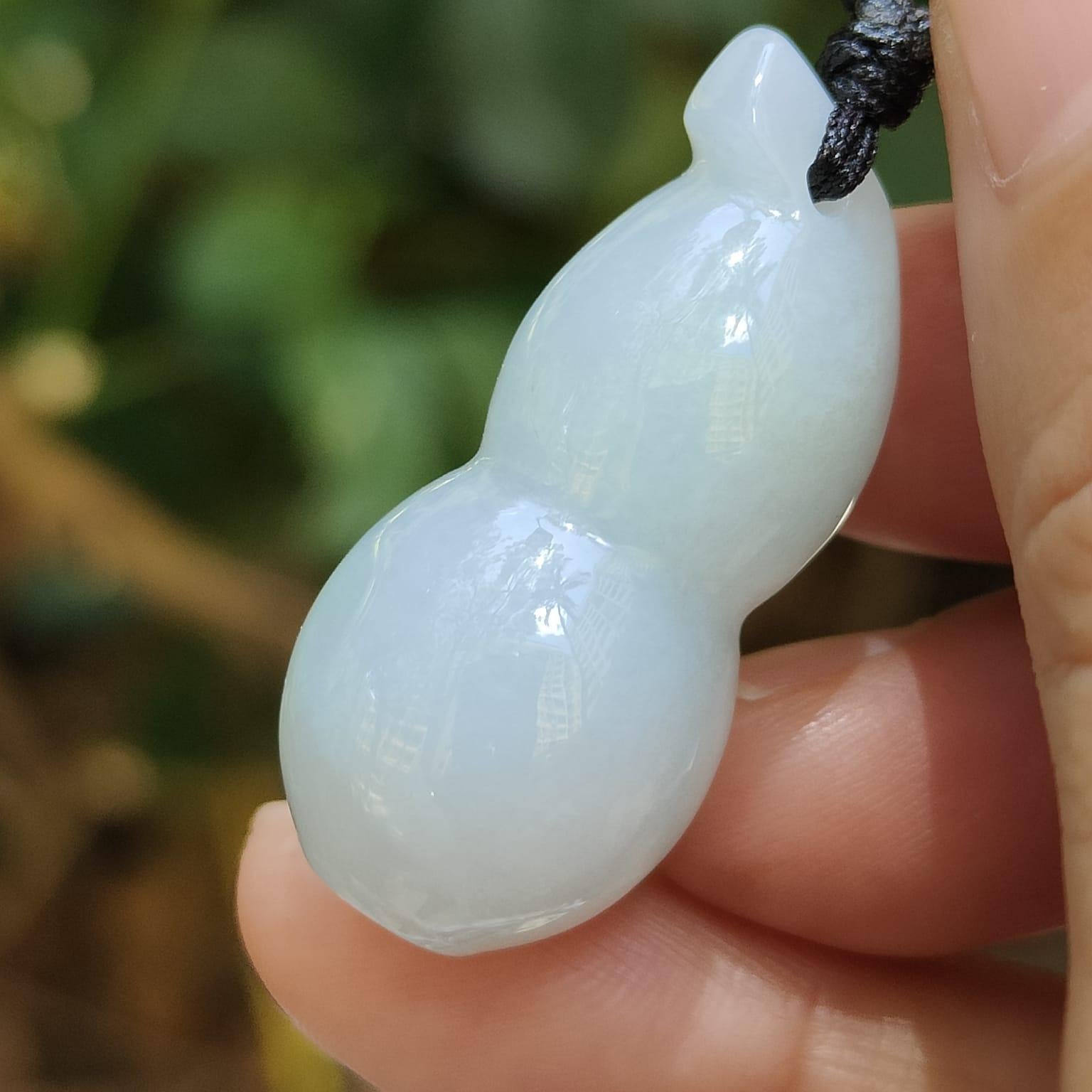 Water Energy Gourd Pendant 💧- Office Harmony (Sku: pendant437) Yi Pin Qian Jadeites Jade Jewelry ~Your Precious Quintessential ~ Singapore