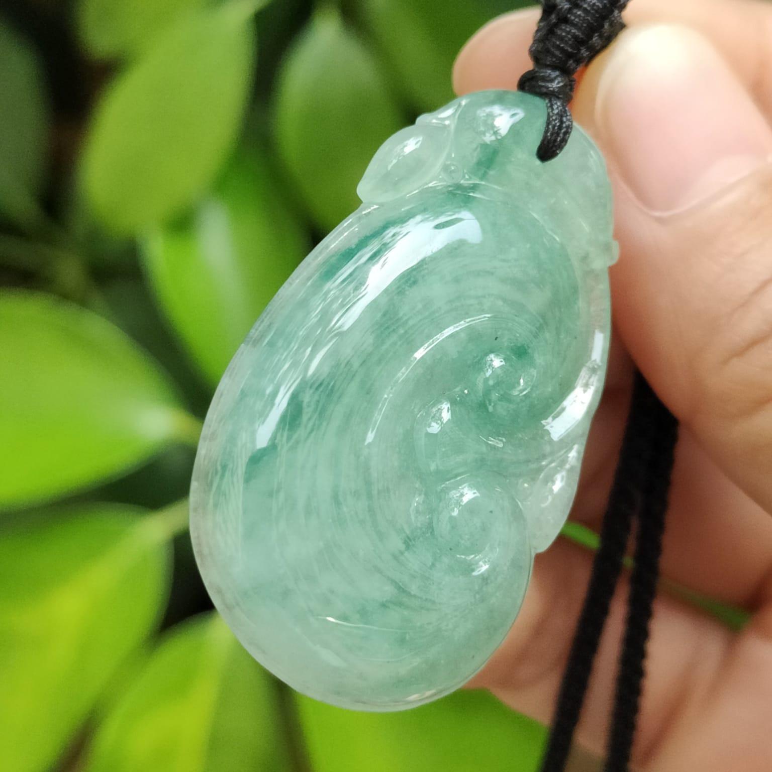🍃 Jade Ruyi of Balanced Elements - Wood's Wisdom, Water's Flow (Sku: pendant426) Yi Pin Qian Jadeites Jade Jewelry ~Your Precious Quintessential ~ Singapore