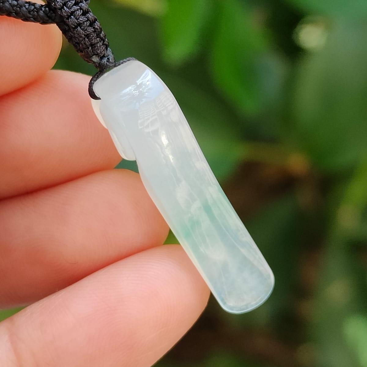 Natural Type A Ice Jade Dragon Pendant (Certified) - [Sku: pendant436] Yi Pin Qian Jadeites Jade Jewelry ~Your Precious Quintessential ~ Singapore