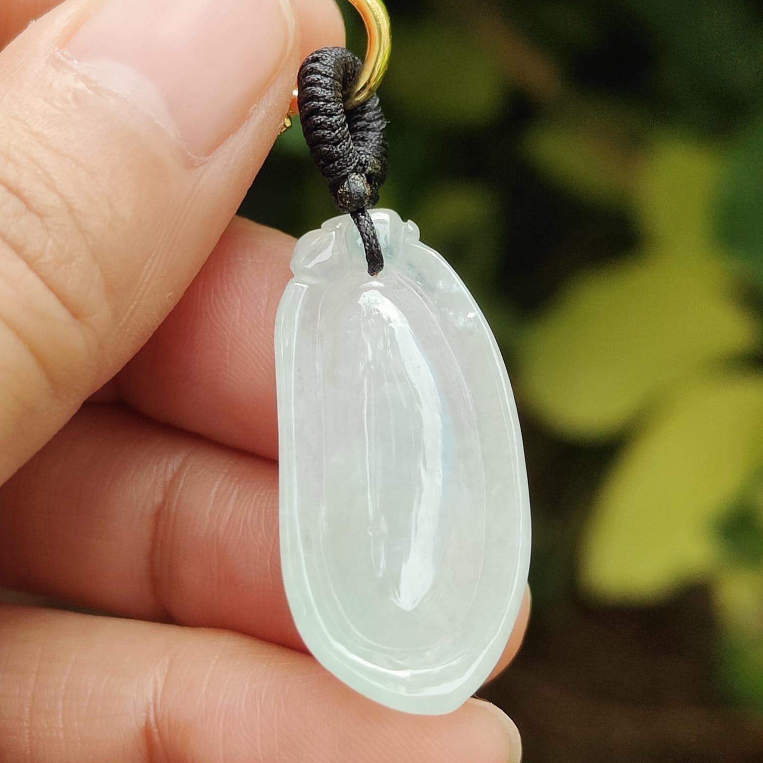 ⚖️ Harmony Gourd Jadeite Pendant - Feng Shui 2.0 for Urban Jungles ⚖️ (Sku: pendant411) Yi Pin Qian Jadeites Jade Jewelry ~Your Precious Quintessential ~ Singapore