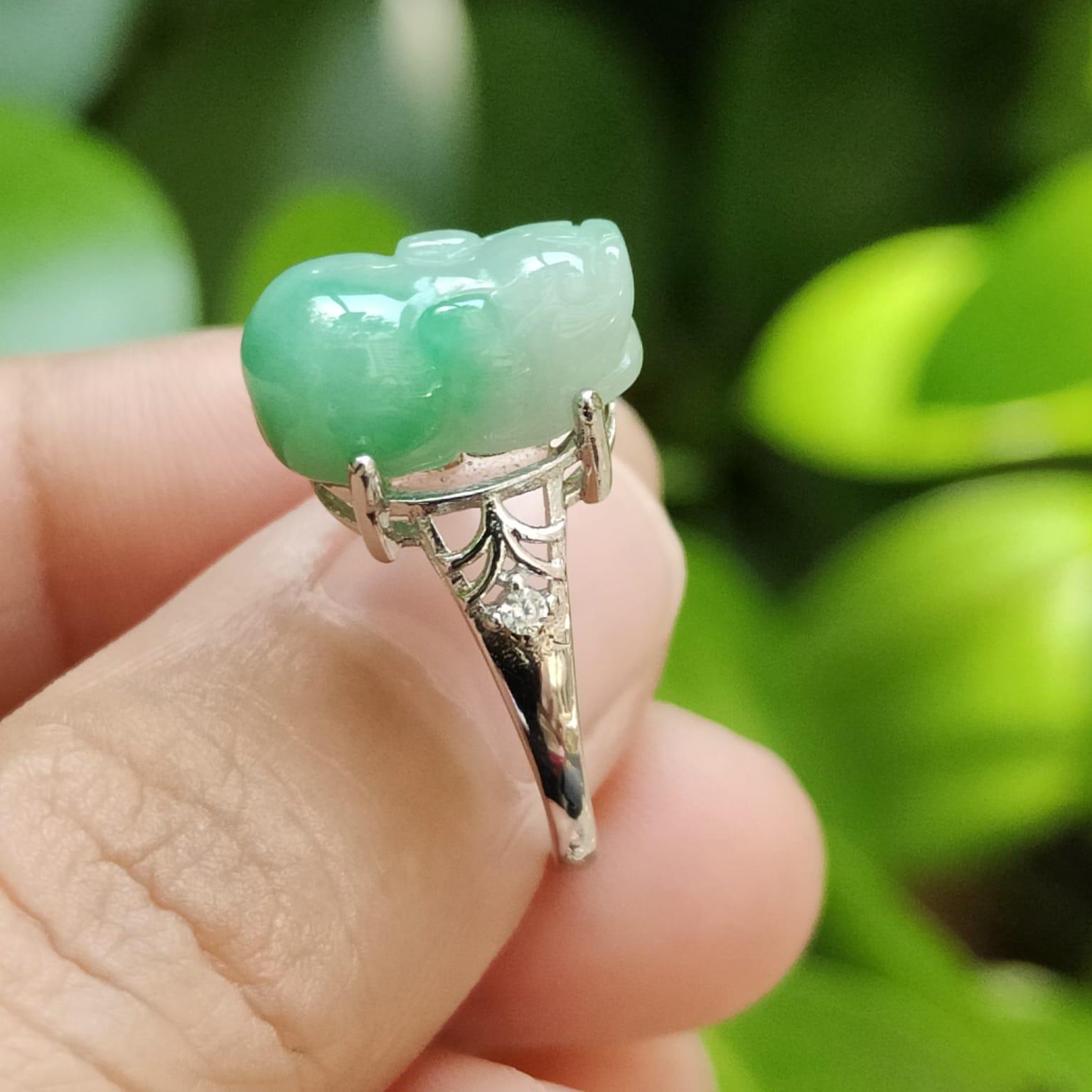 🌿 Elemental Harmony Ring - For All Seekers of Fortune 🌌 - (Sku: S925ring29) Yi Pin Qian Jadeites Jade Jewelry ~Your Precious Quintessential ~ Singapore