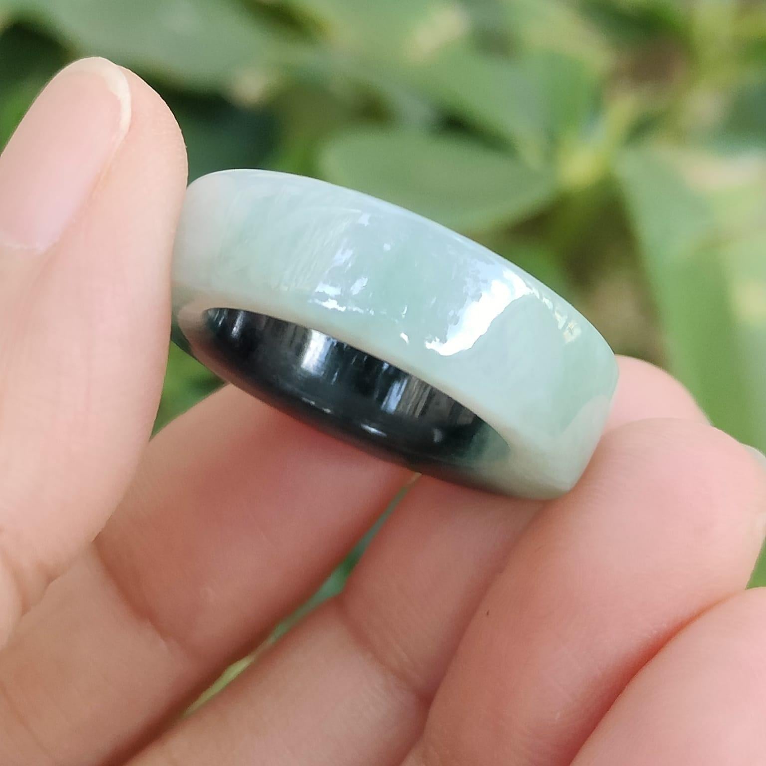 🌊⛰ Depth Dancer Ring - Water's Strategy, Earth's Resolve (Sku: ring18) Yi Pin Qian Jadeites Jade Jewelry ~Your Precious Quintessential ~ Singapore