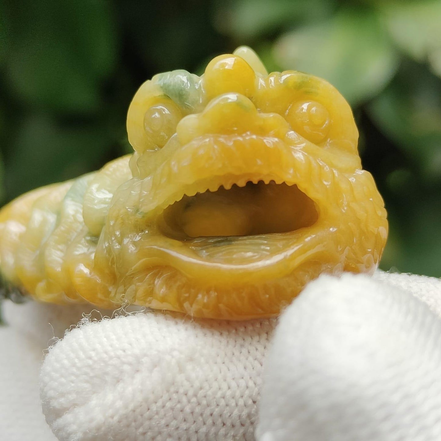 🔥 Natural Type A Jadeite Awakening Lion Pendant 🌱🪨 – Decision-Making Energy & Wealth Attraction (Sku: pendant452)