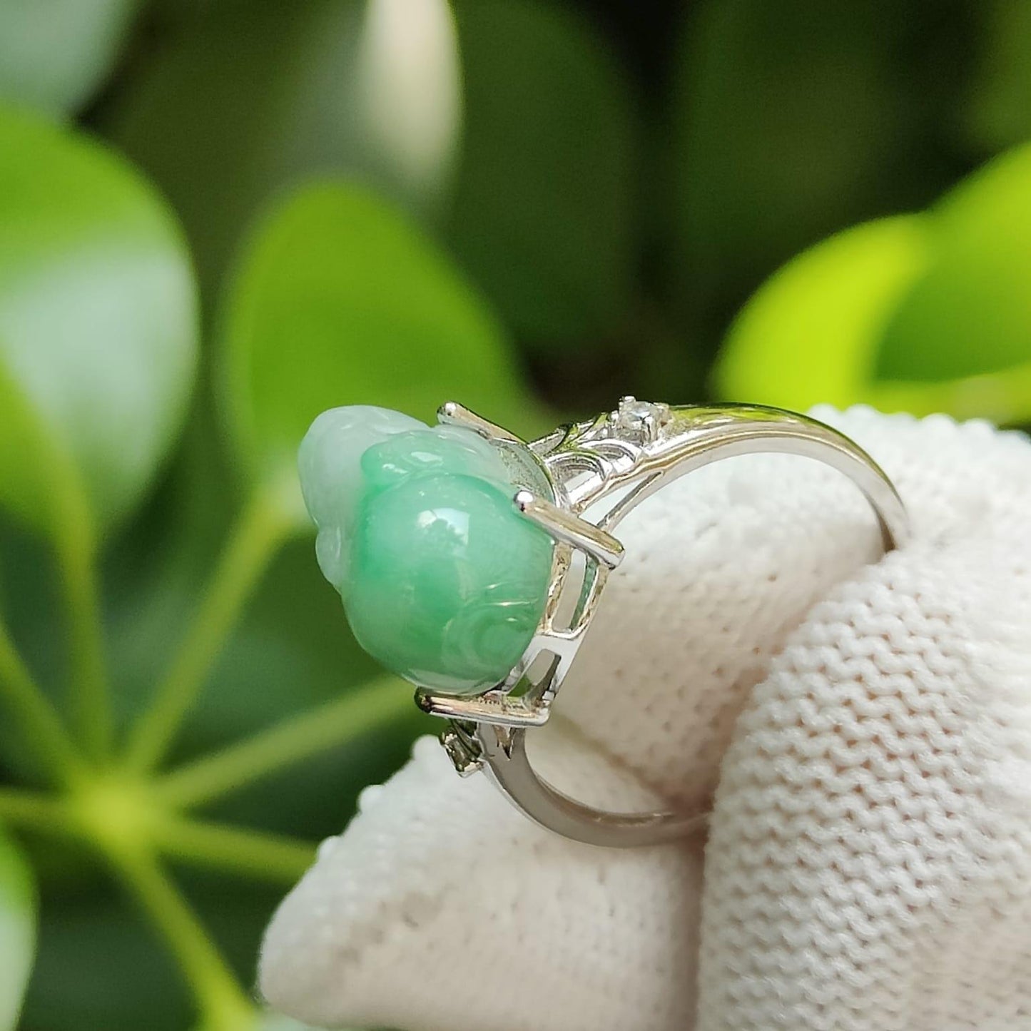 🌿 Elemental Harmony Ring - For All Seekers of Fortune 🌌 - (Sku: S925ring29) Yi Pin Qian Jadeites Jade Jewelry ~Your Precious Quintessential ~ Singapore