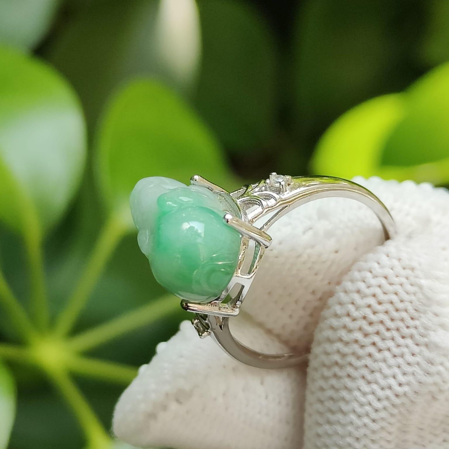 🌿 Elemental Harmony Ring - For All Seekers of Fortune 🌌 - (Sku: S925ring29) Yi Pin Qian Jadeites Jade Jewelry ~Your Precious Quintessential ~ Singapore