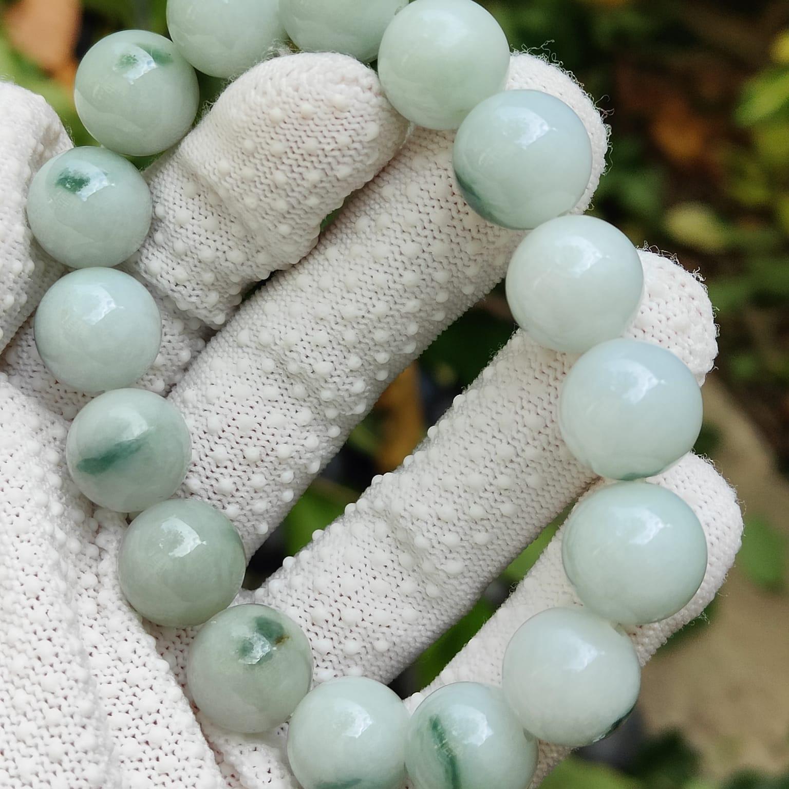 Wood Element Jade Bracelet | Grounding Energy | Natural Type A Jadeite (Sku: bracelet51) Yi Pin Qian Jadeites Jade Jewelry ~Your Precious Quintessential ~ Singapore