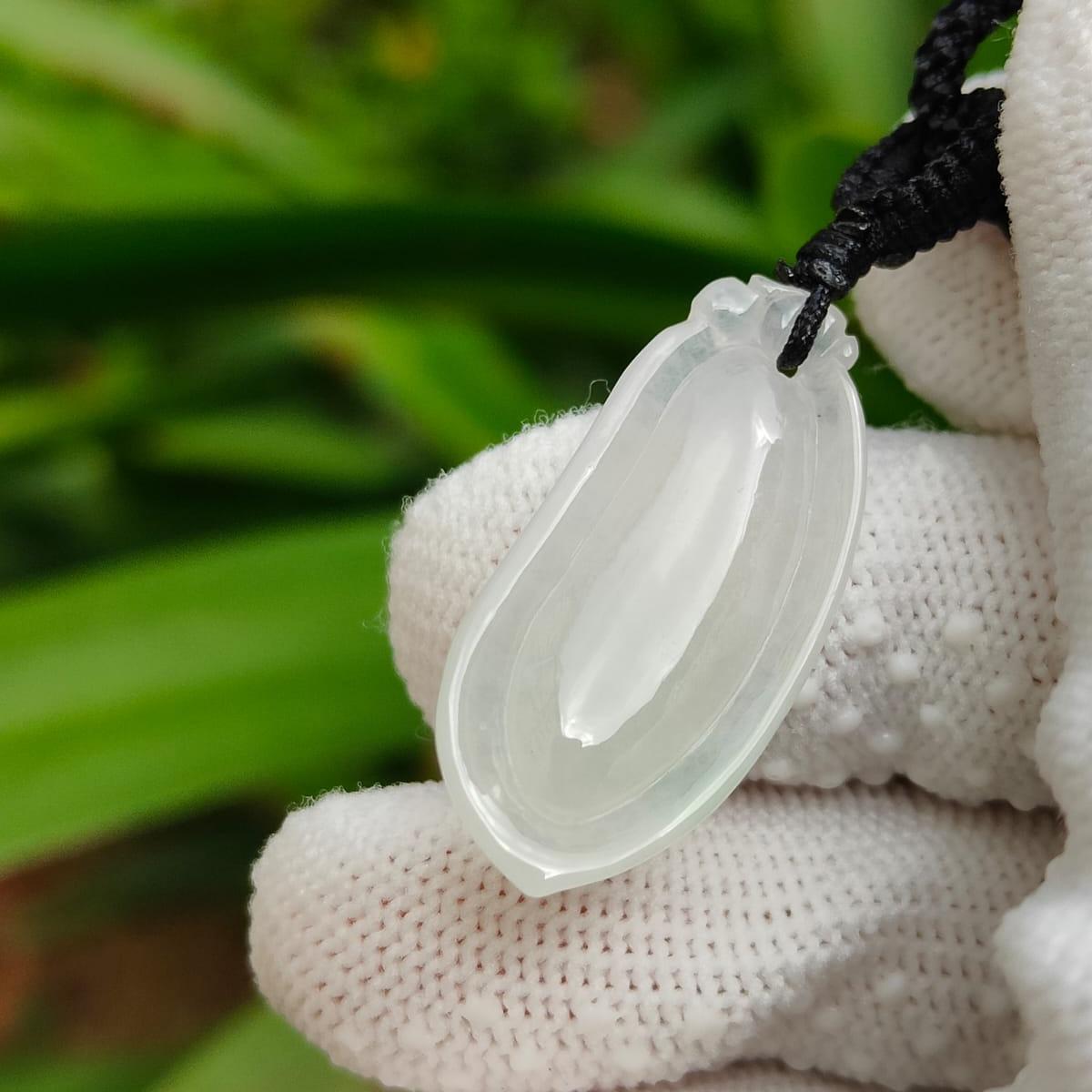 🌀 Flow of Fortune: Natural Type A Fugua Jadeite Pendant (Wood & Water Elements) (Sku: pendant438) Yi Pin Qian Jadeites Jade Jewelry ~Your Precious Quintessential ~ Singapore
