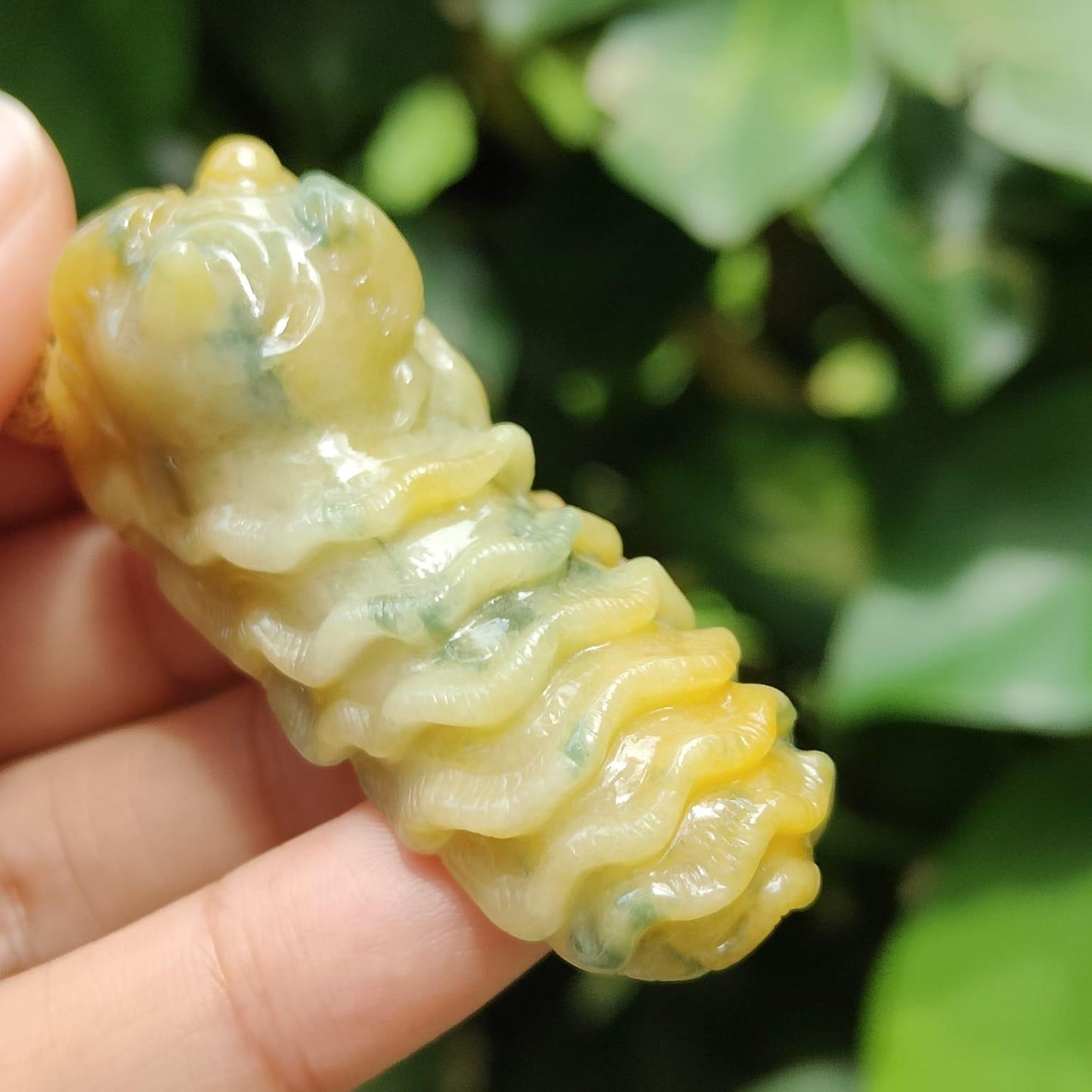 🔥 Natural Type A Jadeite Awakening Lion Pendant 🌱🪨 – Decision-Making Energy & Wealth Attraction (Sku: pendant452)