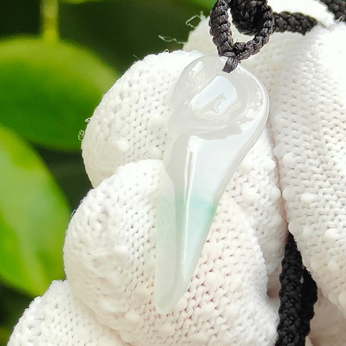 Natural Type A Ice Jade Dragon Pendant (Certified) - [Sku: pendant436] Yi Pin Qian Jadeites Jade Jewelry ~Your Precious Quintessential ~ Singapore
