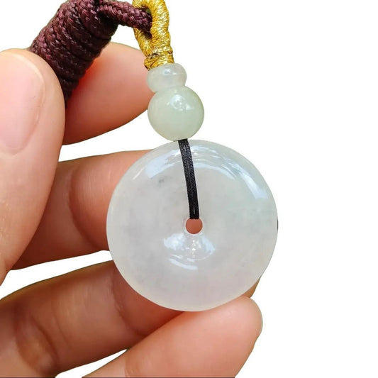 Harmony Circle Jade Pendant - Natural Type A Jadeite (Sku: pendant414) Yi Pin Qian Jadeites Jade Jewelry ~Your Precious Quintessential ~ Singapore