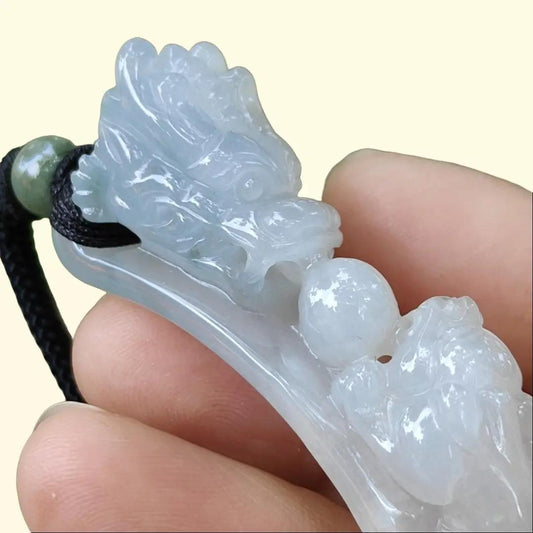 High Quality Wrist Bracelet Natural Type A Jadeite Jade crafted with Dragon and Pixiu as Bangle Bracelet, certificate weighs 25.73 grams, measurement 66.3 * 13.8 * 20 mm (bracelet26) Yi Pin Qian