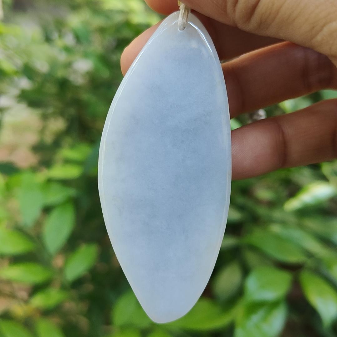 Crafted as Faceless Buddha with Natural Type A Jadeite Jade as Pendant, certificate weighs 40.68 grams, measurement 69.5 * 29.5 * 11.6 mm (pendant314) Yi Pin Qian Jadeites Jade Jewelry ~Your Precious Quintessential ~ Singapore