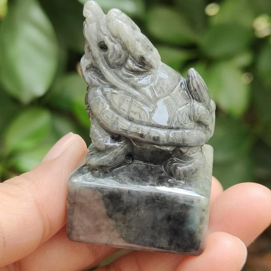 Water Element Jade Sculpture 💧- CBD Energy Anchor (Sku: Hand13) Yi Pin Qian Jadeites Jade Jewelry ~Your Precious Quintessential ~ Singapore