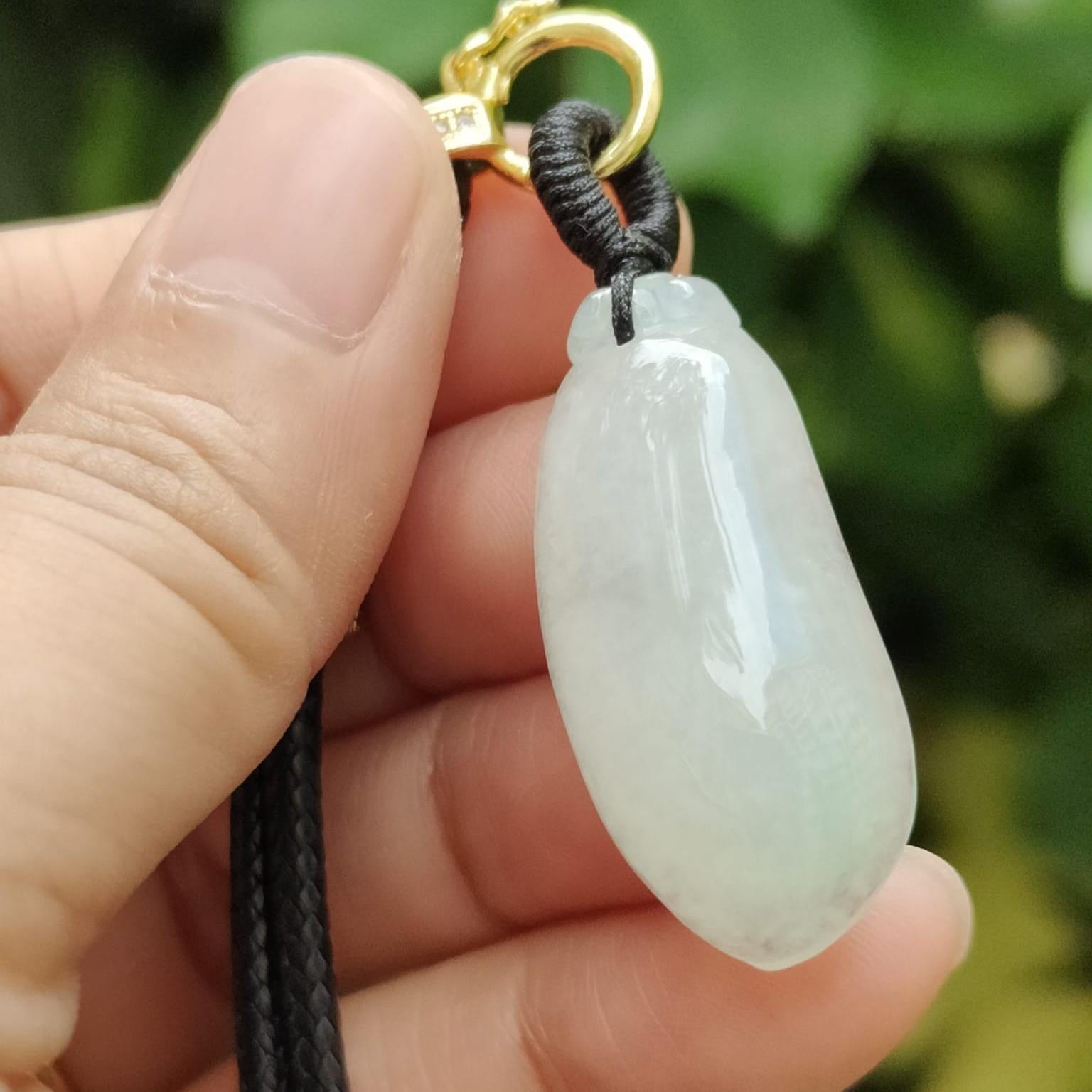 ⚖️ Harmony Gourd Jadeite Pendant - Feng Shui 2.0 for Urban Jungles ⚖️ (Sku: pendant411) Yi Pin Qian Jadeites Jade Jewelry ~Your Precious Quintessential ~ Singapore