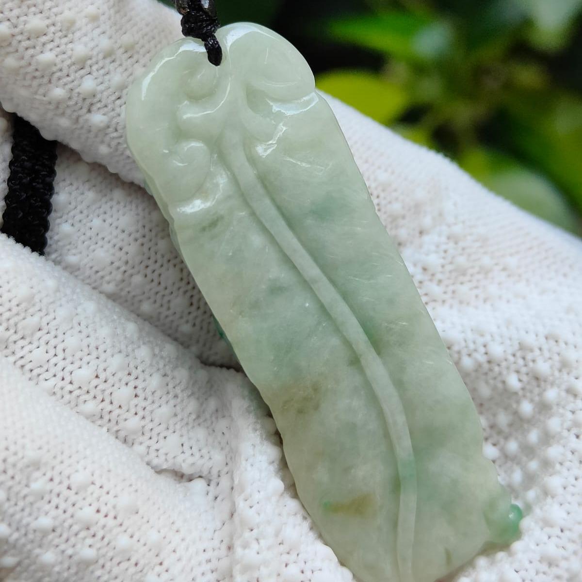 Huat All the Way! 🌱🔥 Natural Type A Jadeite Toad Pendant | Zi Wei Dou Shu Wealth Luck (Sku: pendant448)